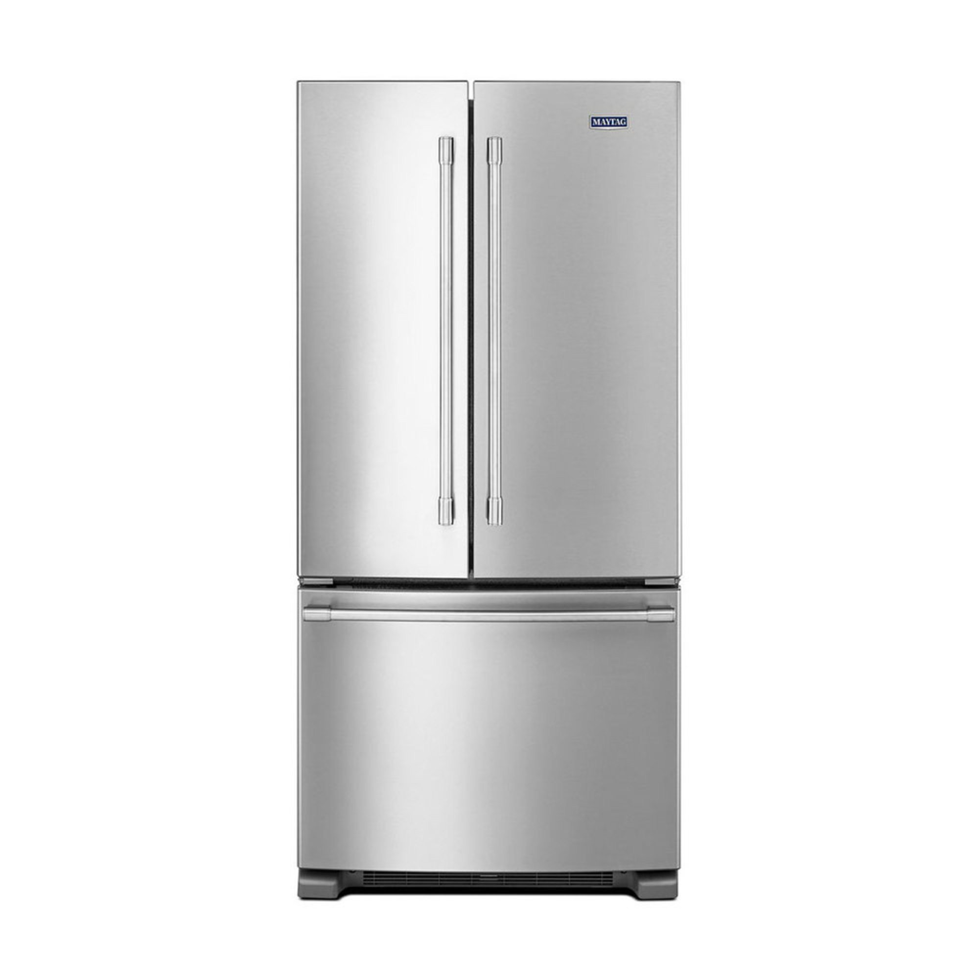 Maytag 22 Cu Ft 33 Wide French Door Refrigerator Stainless Steel French Door 0