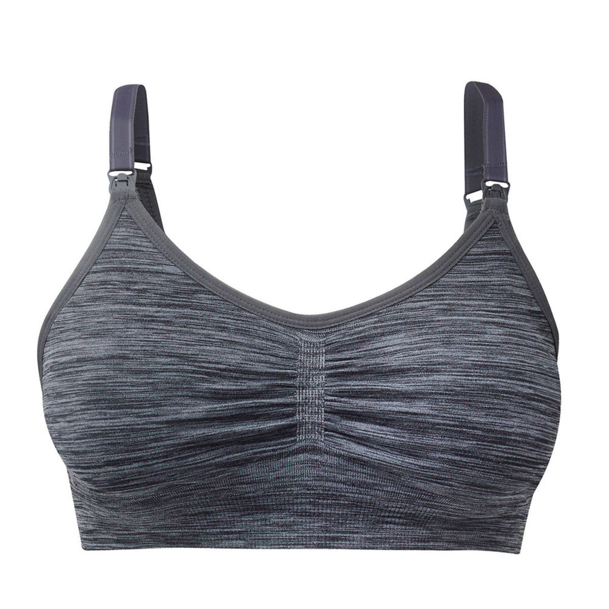 Lamaze Women's Seamless Comfort Nursing Bra In Charcoal Maternity