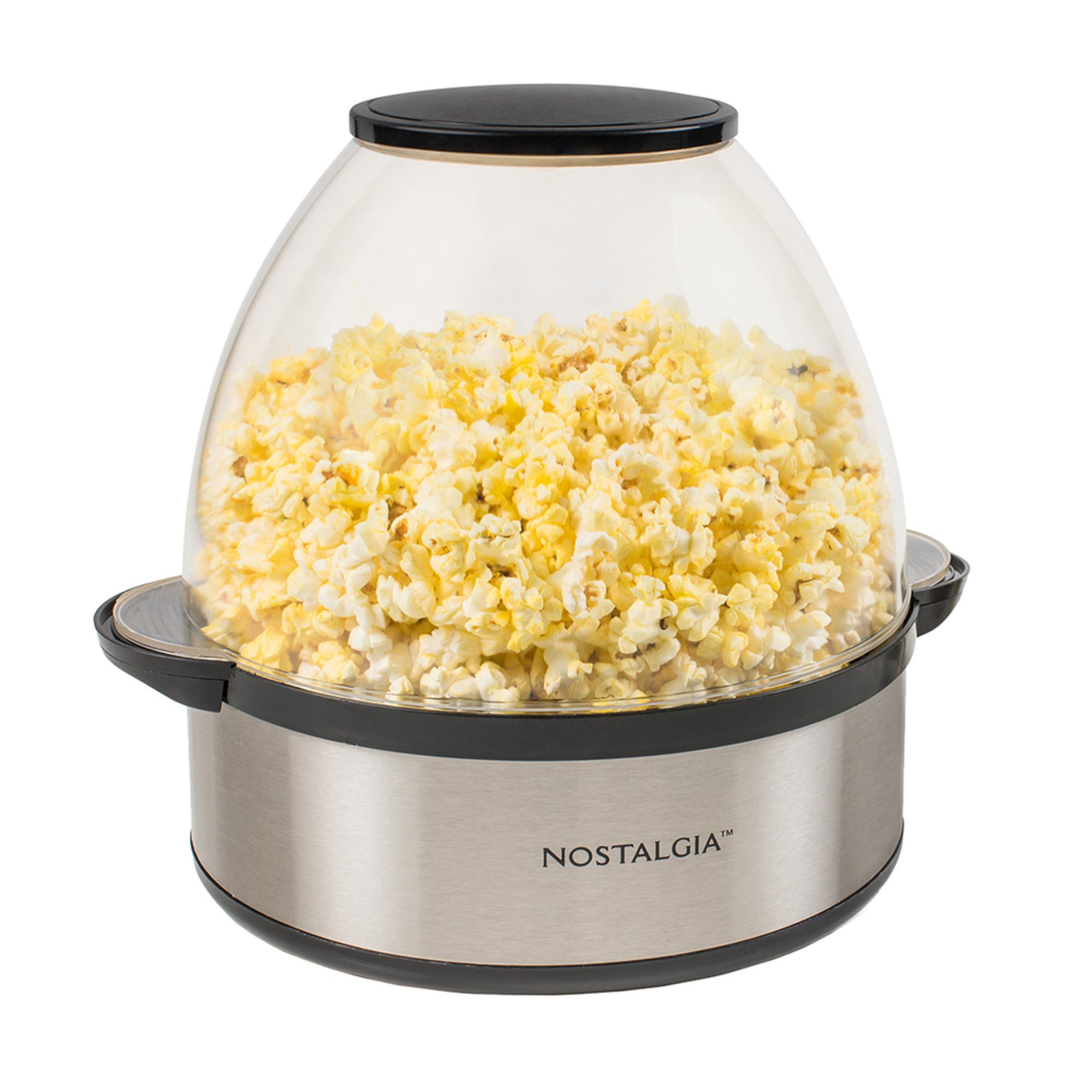 Nostalgia Electrics 6quart Stainless Steel Stirpop Popcorn Maker