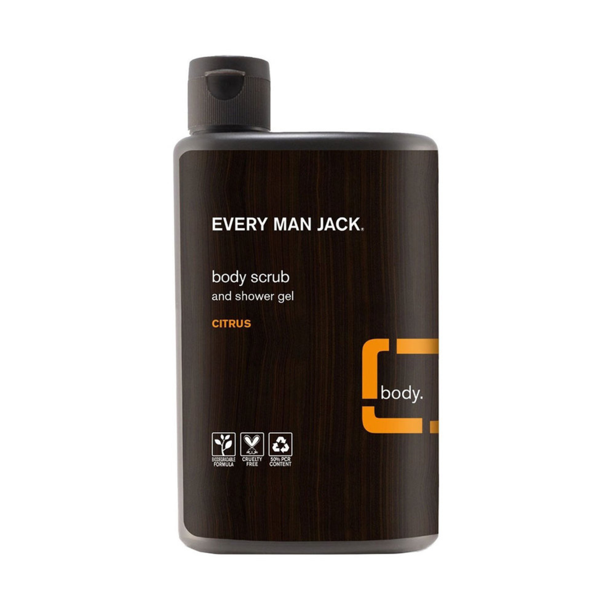 Every Man Jack Citrus Body Scrub 16.9oz Shower Gel & Body Wash