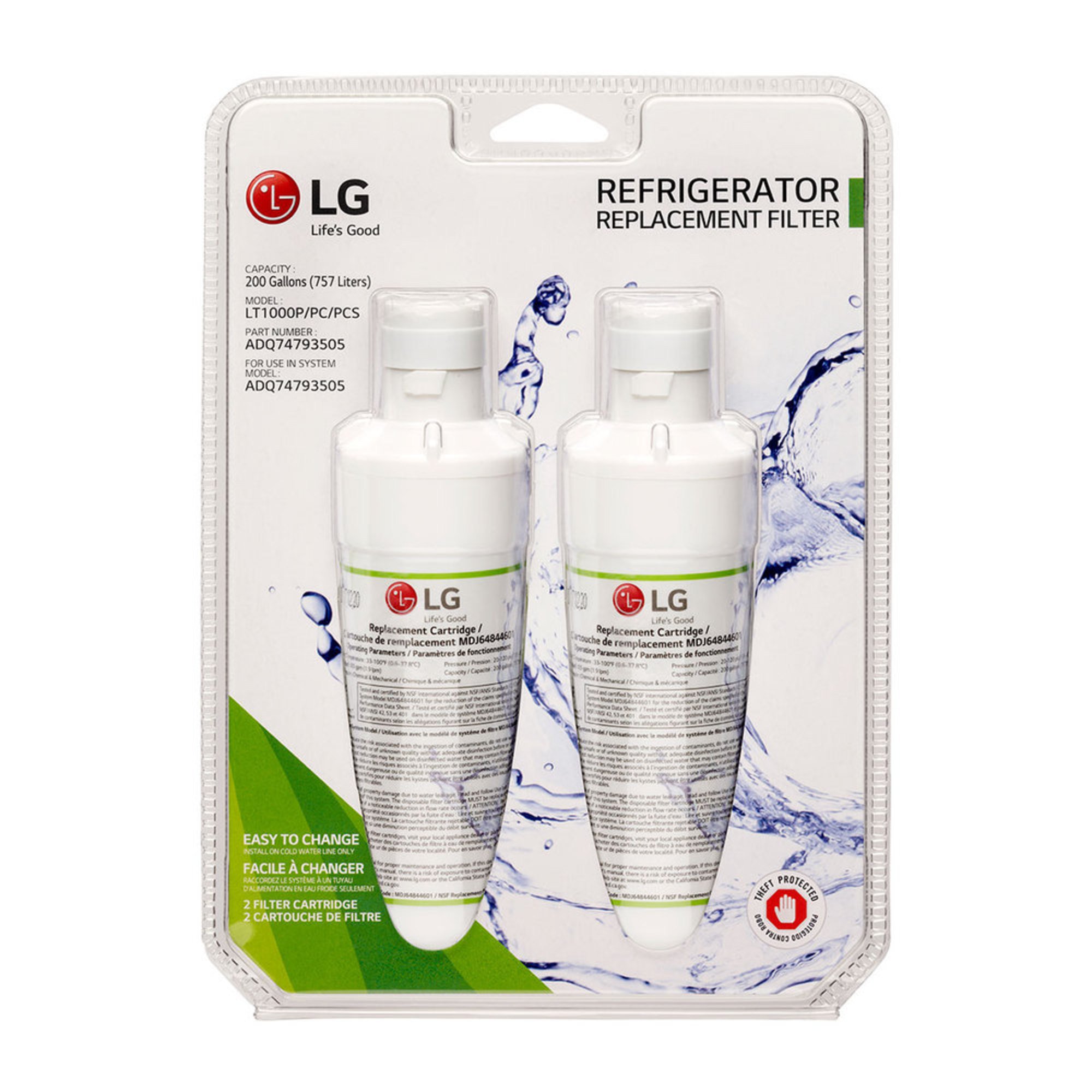 Lg 200 Gallon Capacity Replacement Water Filter (lt1000pc
