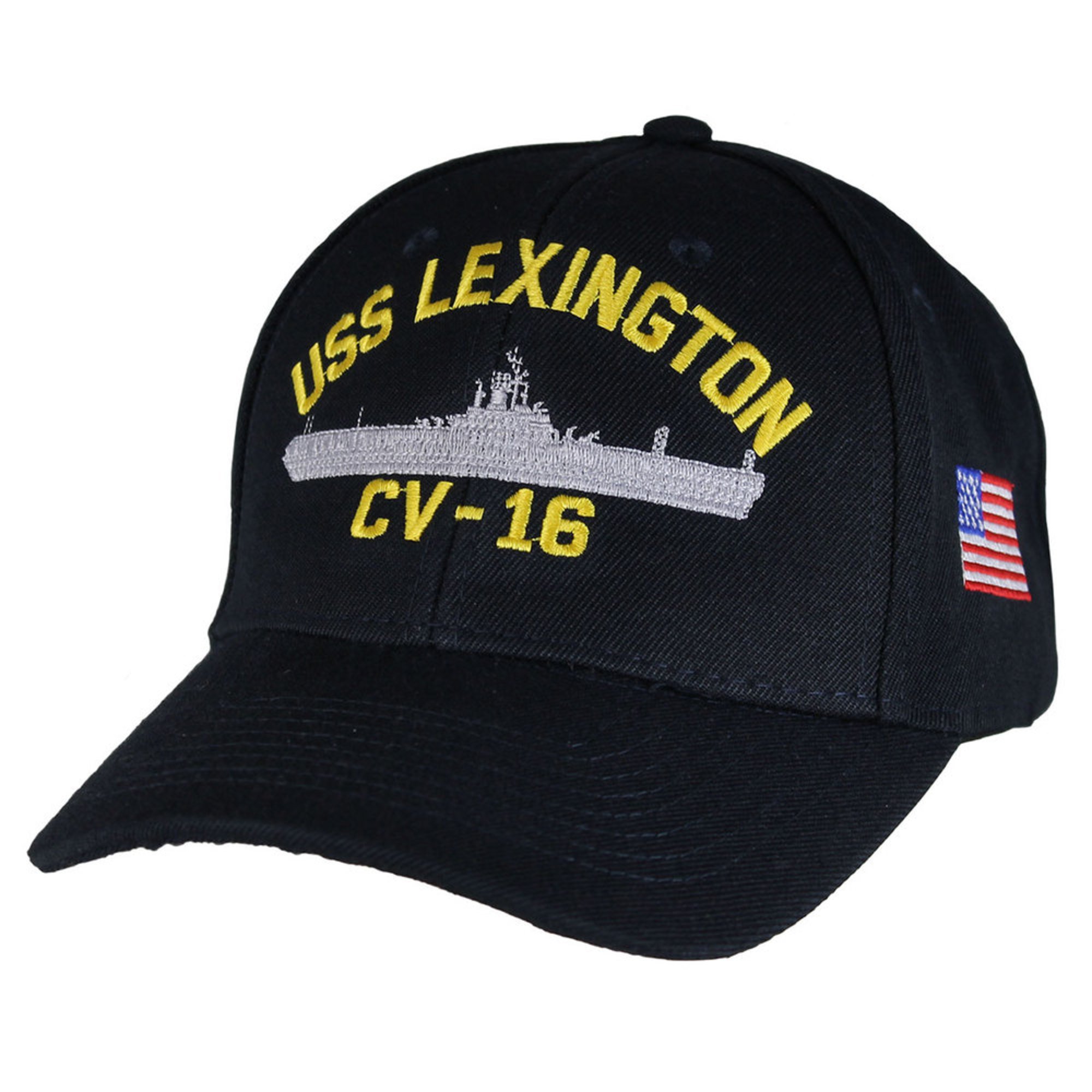 Eagle Crest Men's Uss Lexington Cv16 Carrier Hat With