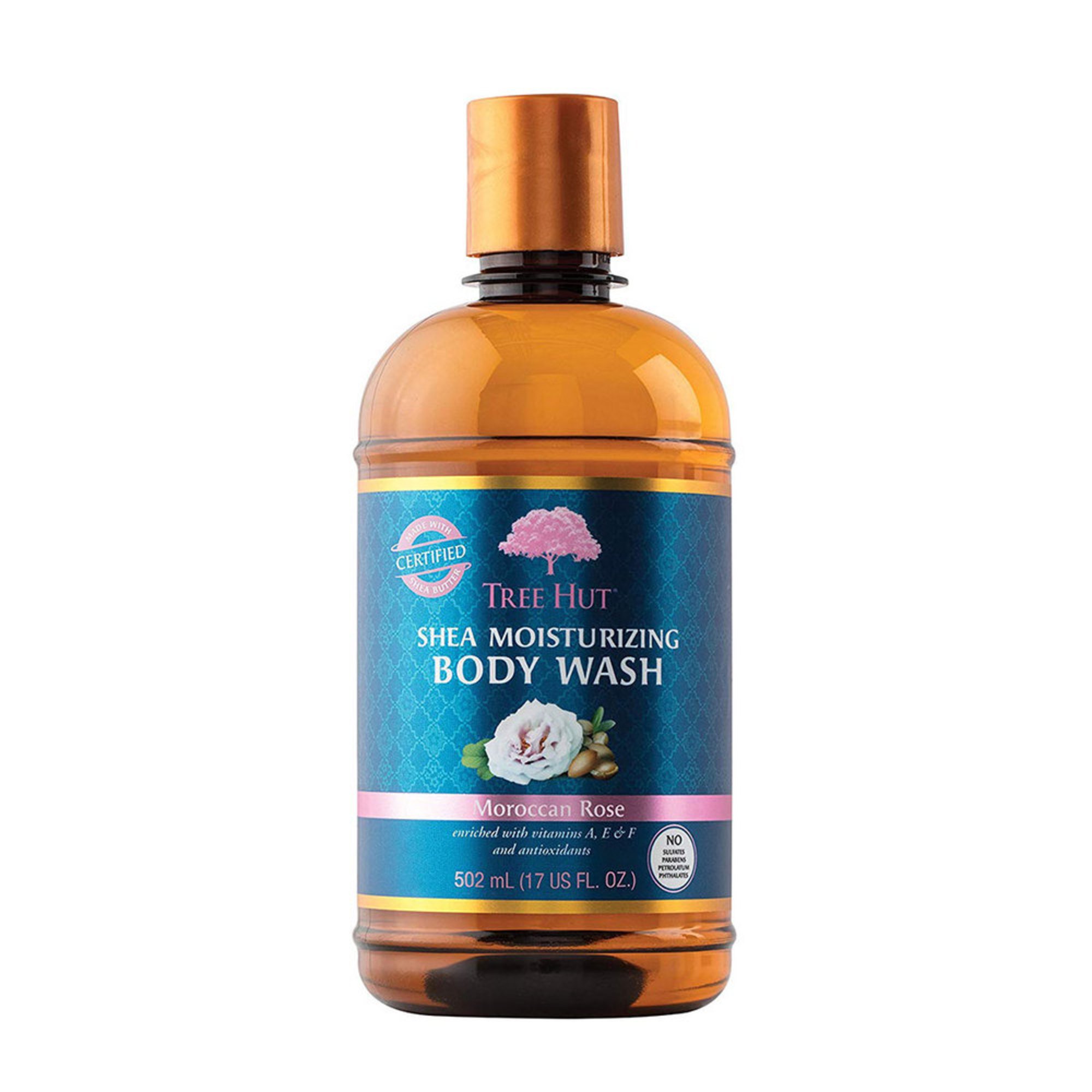 Tree Hut Shea Moisturizing Moroccan Rose Body Wash 17oz Shower Gel & Body Wash Shop Your