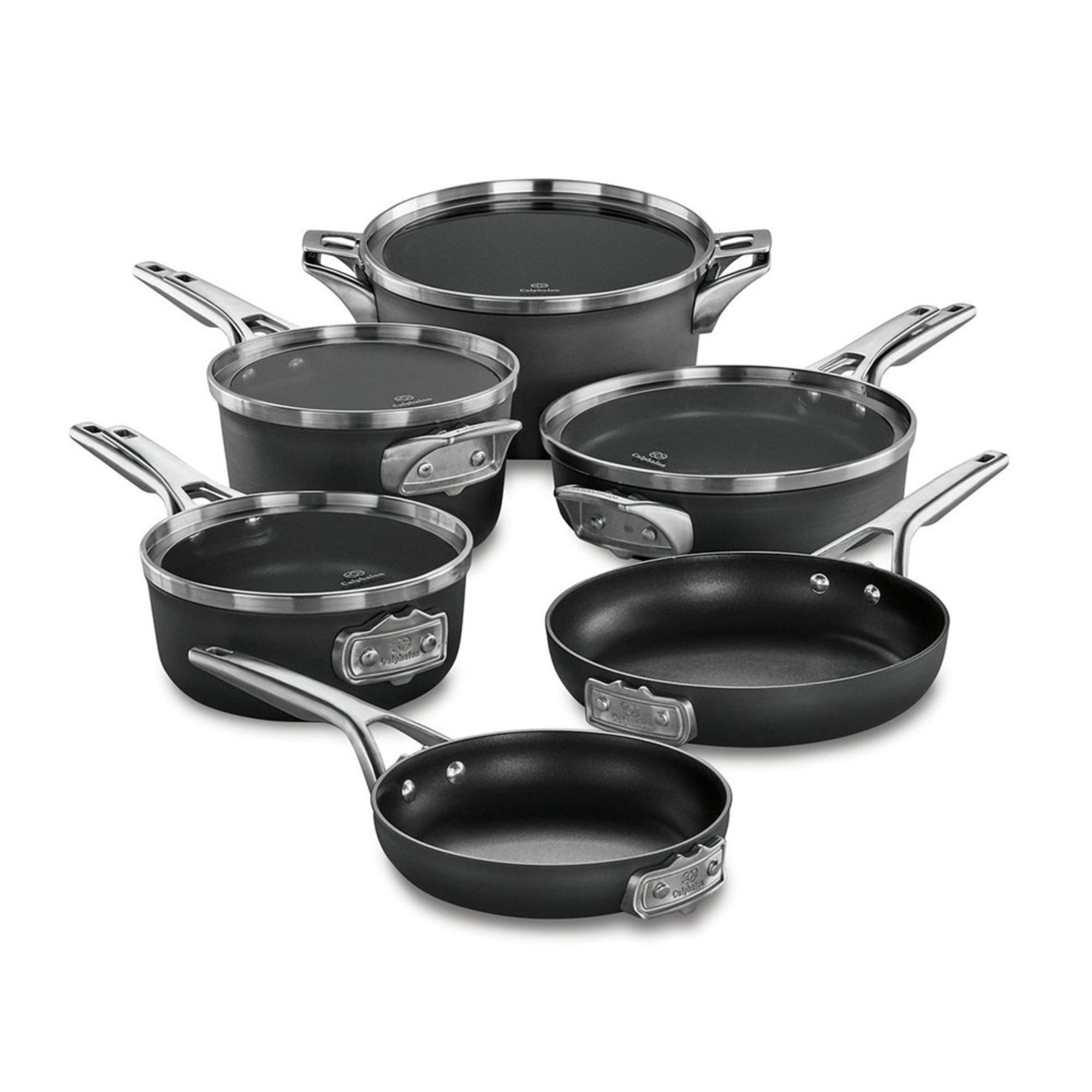 Calphalon Premier Hard Anodized Nonstick 10-piece Cookware Set  Cookware Sets  For The Home 