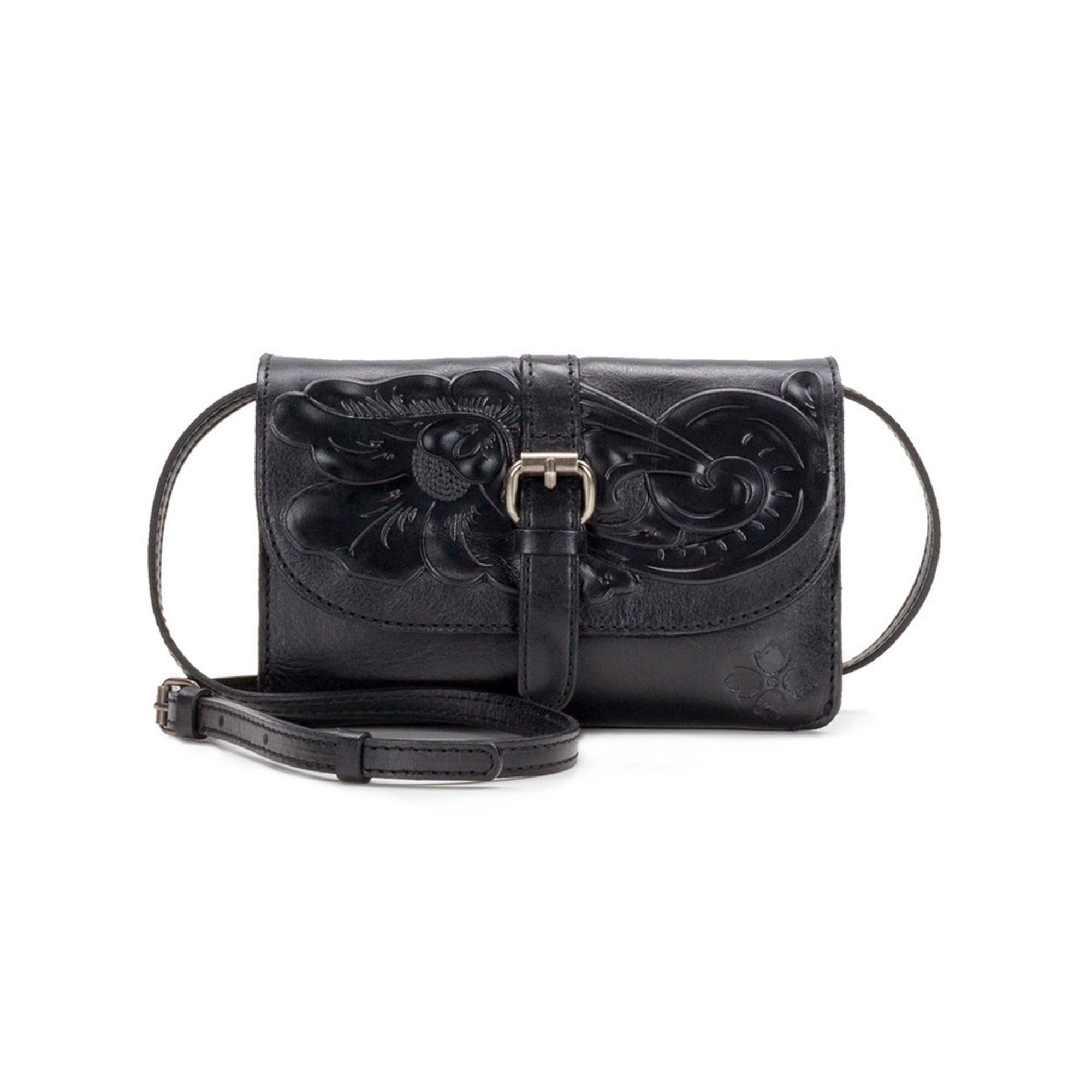 Patricia Nash Torri Crossbody Tooled Black Crossbody & Messenger Bags