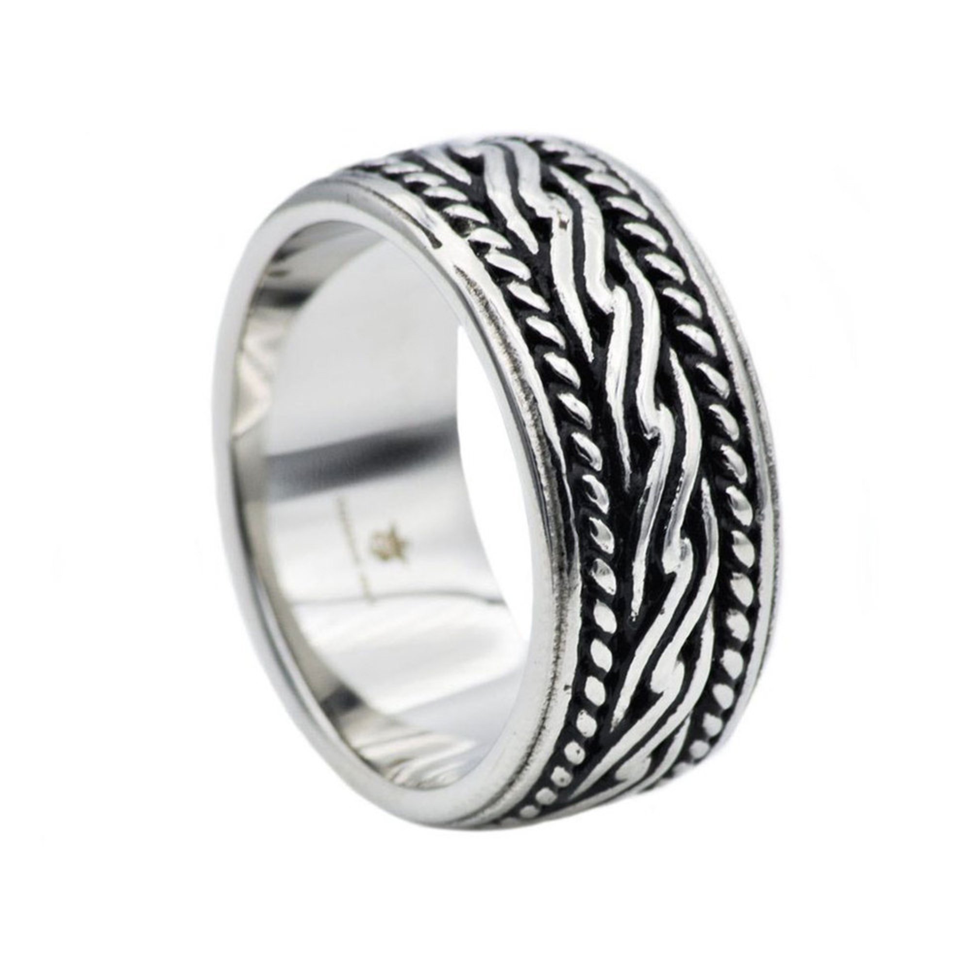 Blackjack Black Stainless Steel Celtic Ring | Fashion Rings ...