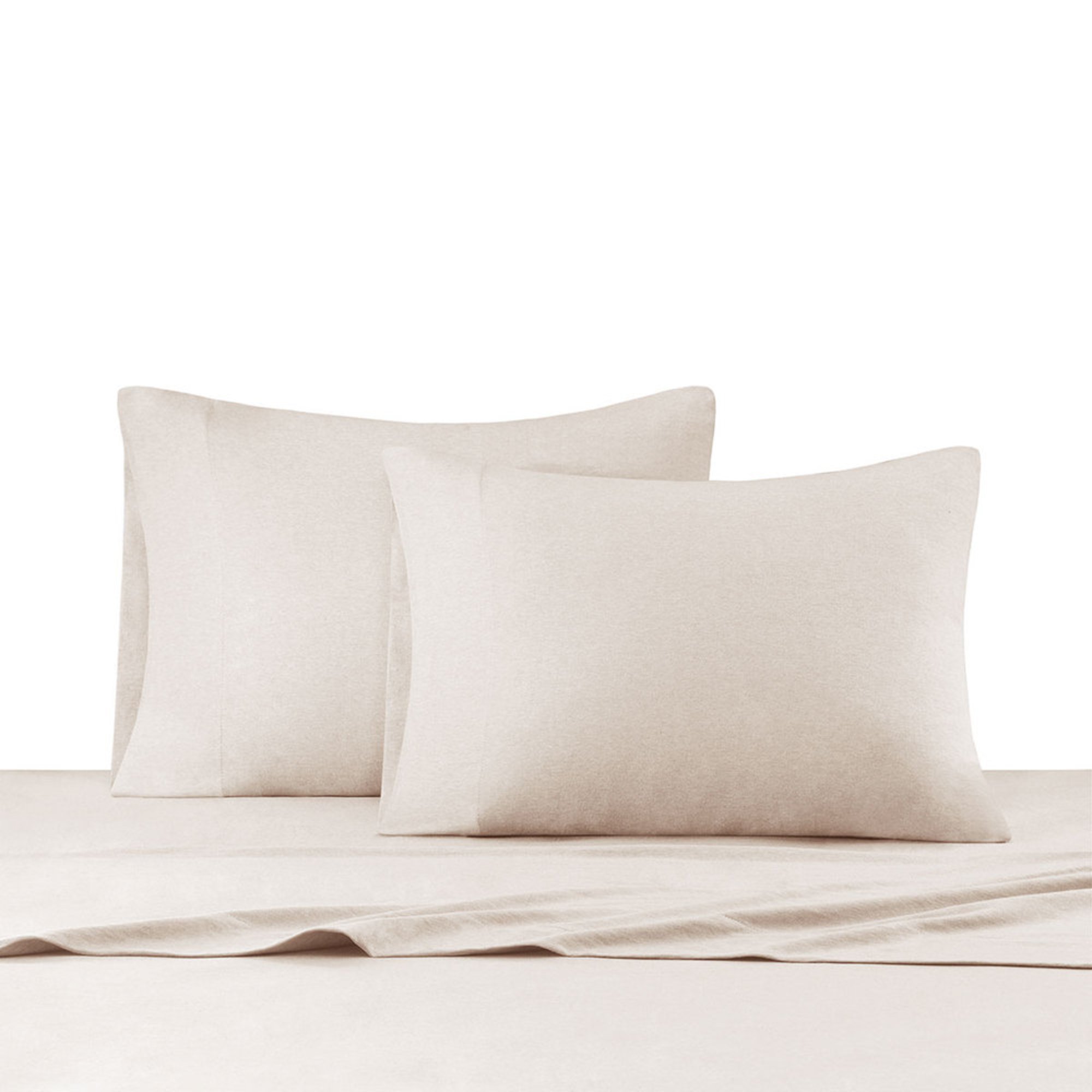 Ink Ivy Heathered Jersey Knit Sheet Set Natural Queen Sheets Reviews