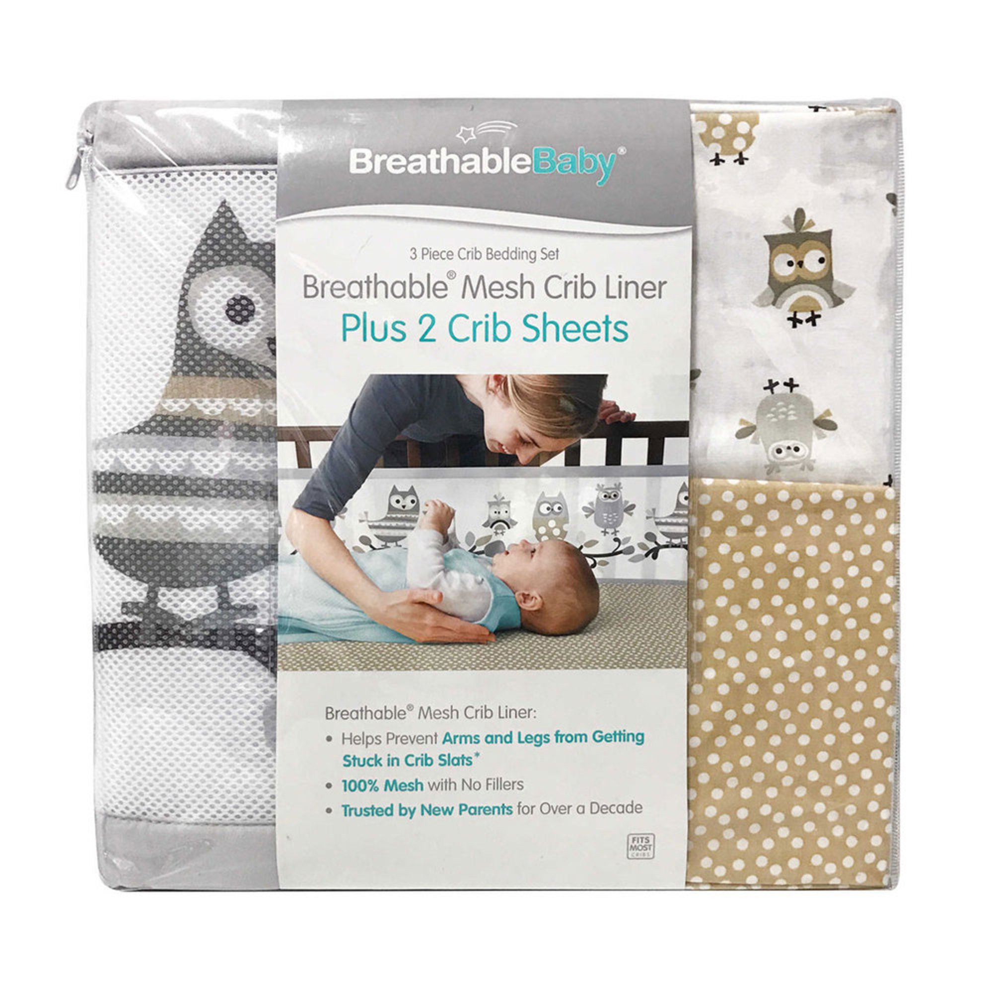 Breathablebaby 3 Piece Classic Crib Bedding Set Bedding Sets