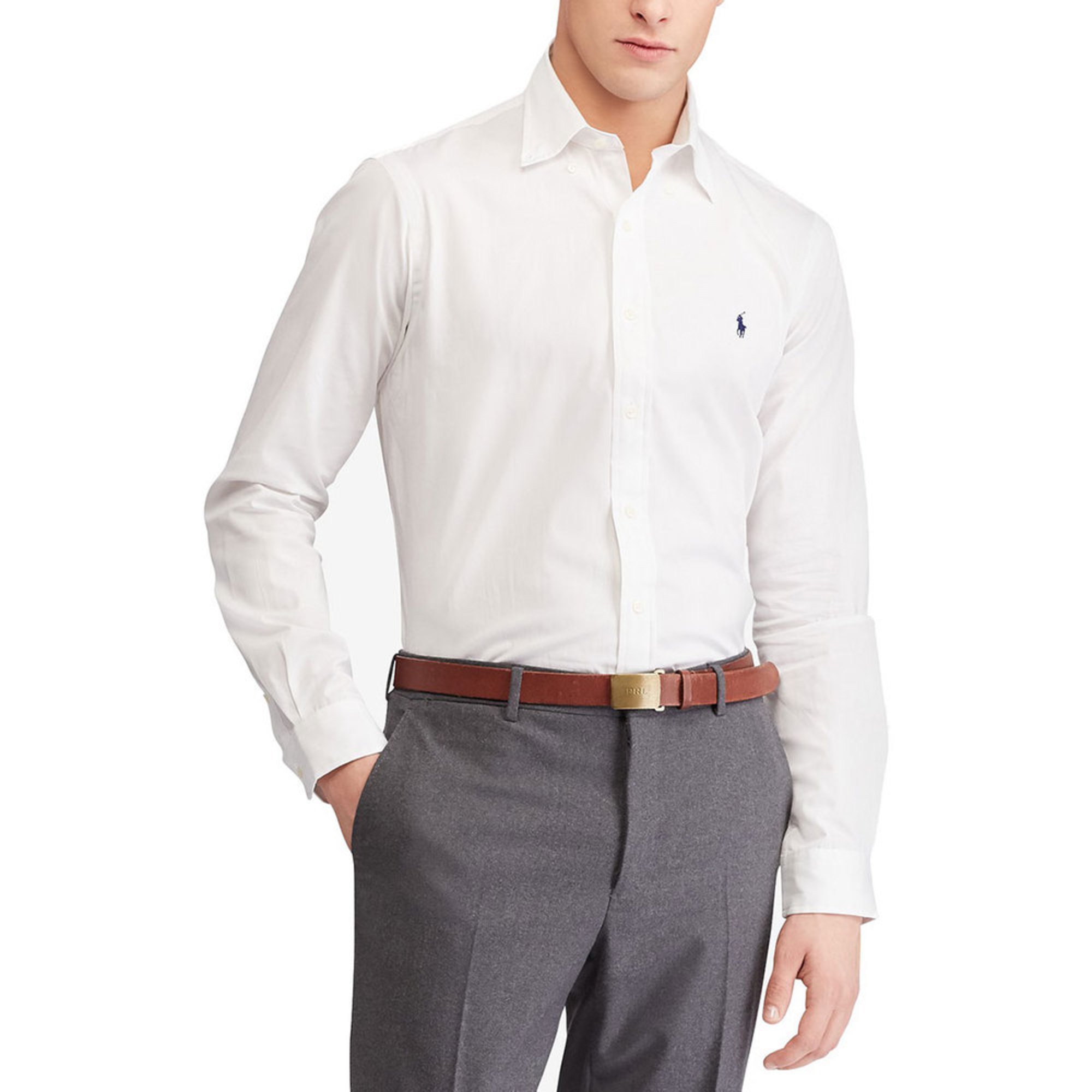 mens white ralph lauren shirt
