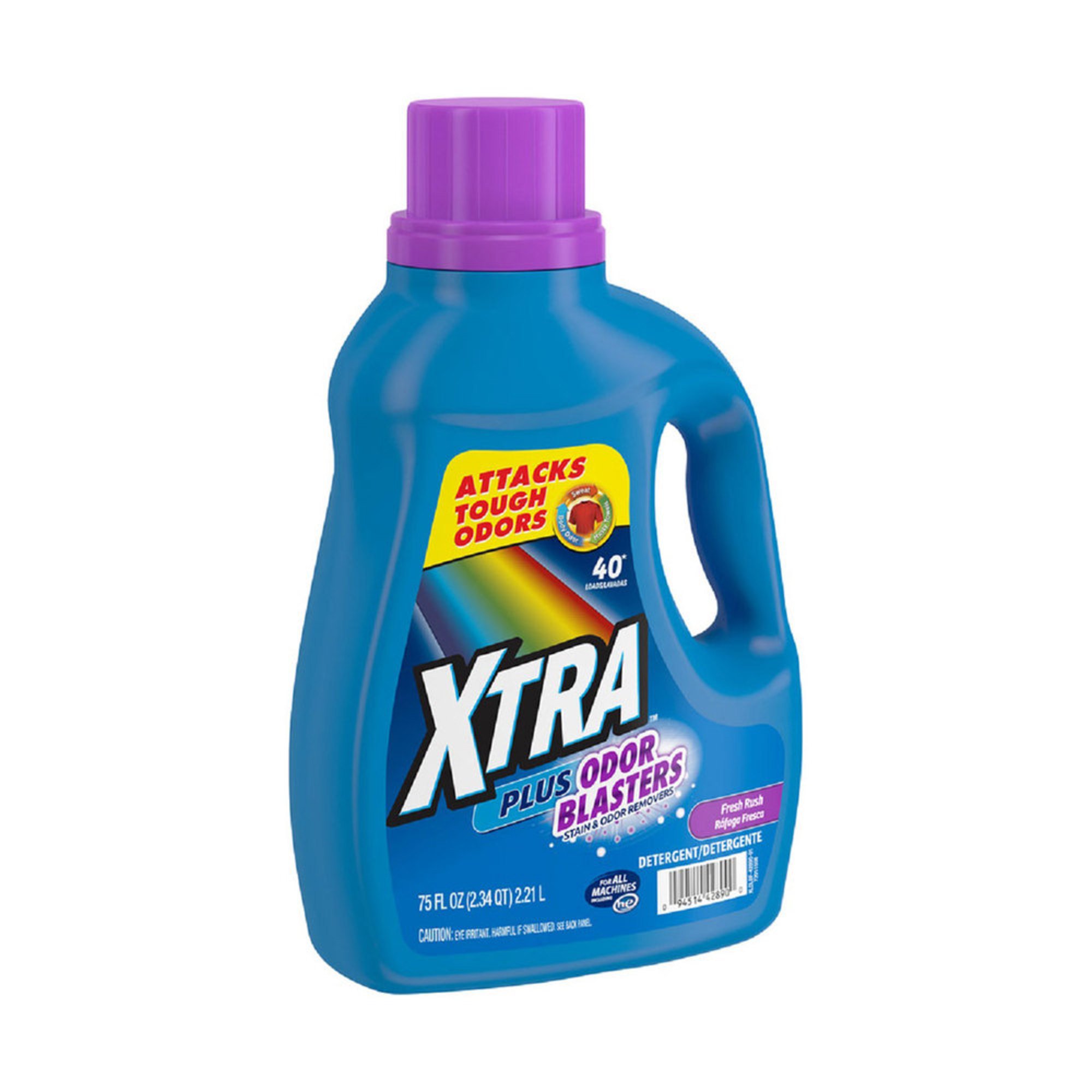 Xtra Liquid Laundry Plus Odor Blaster, 75oz Household Cleaning For