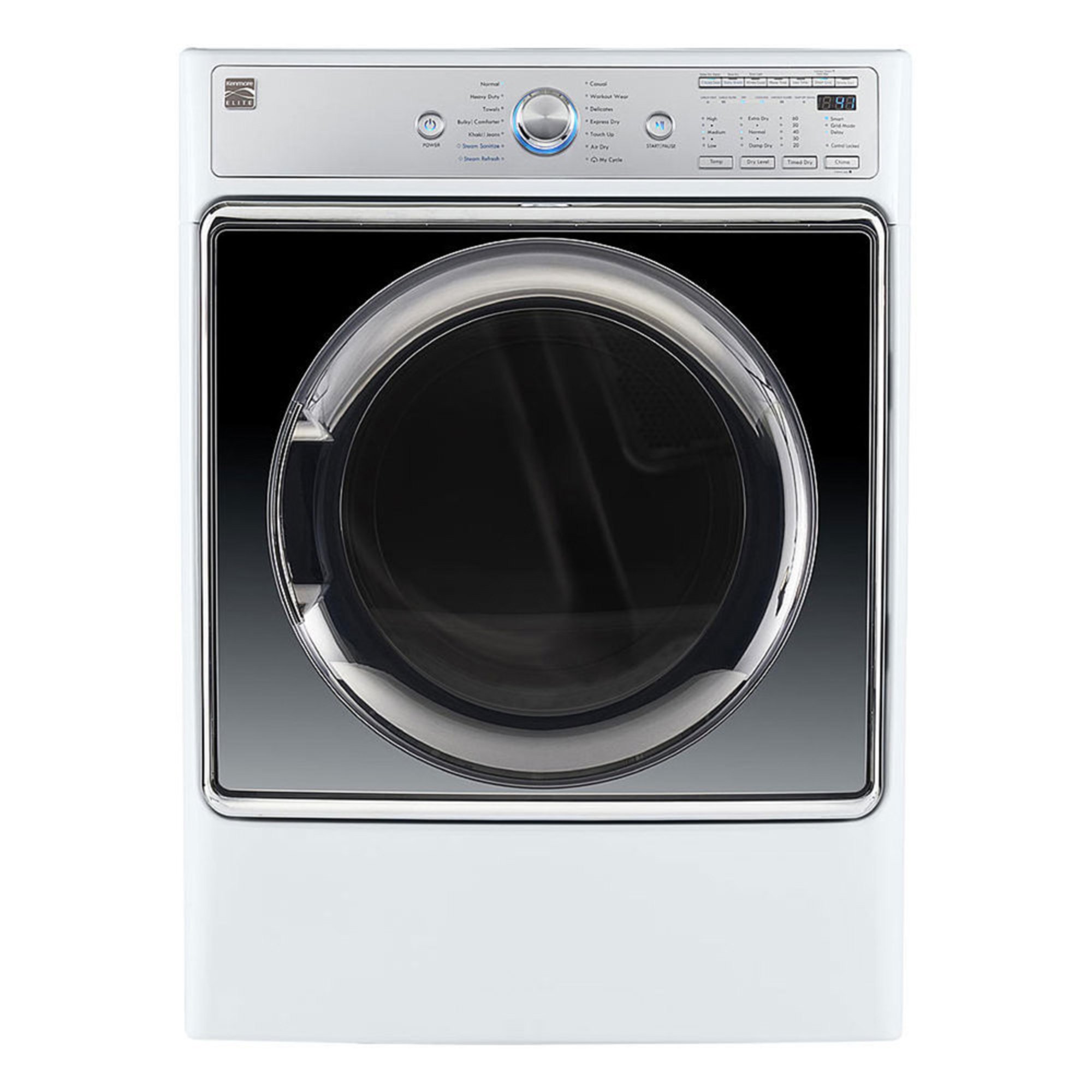 Kenmore Elite 9.0cu.ft. Electric Front Load Dryer With Accela Steam, White (2681982