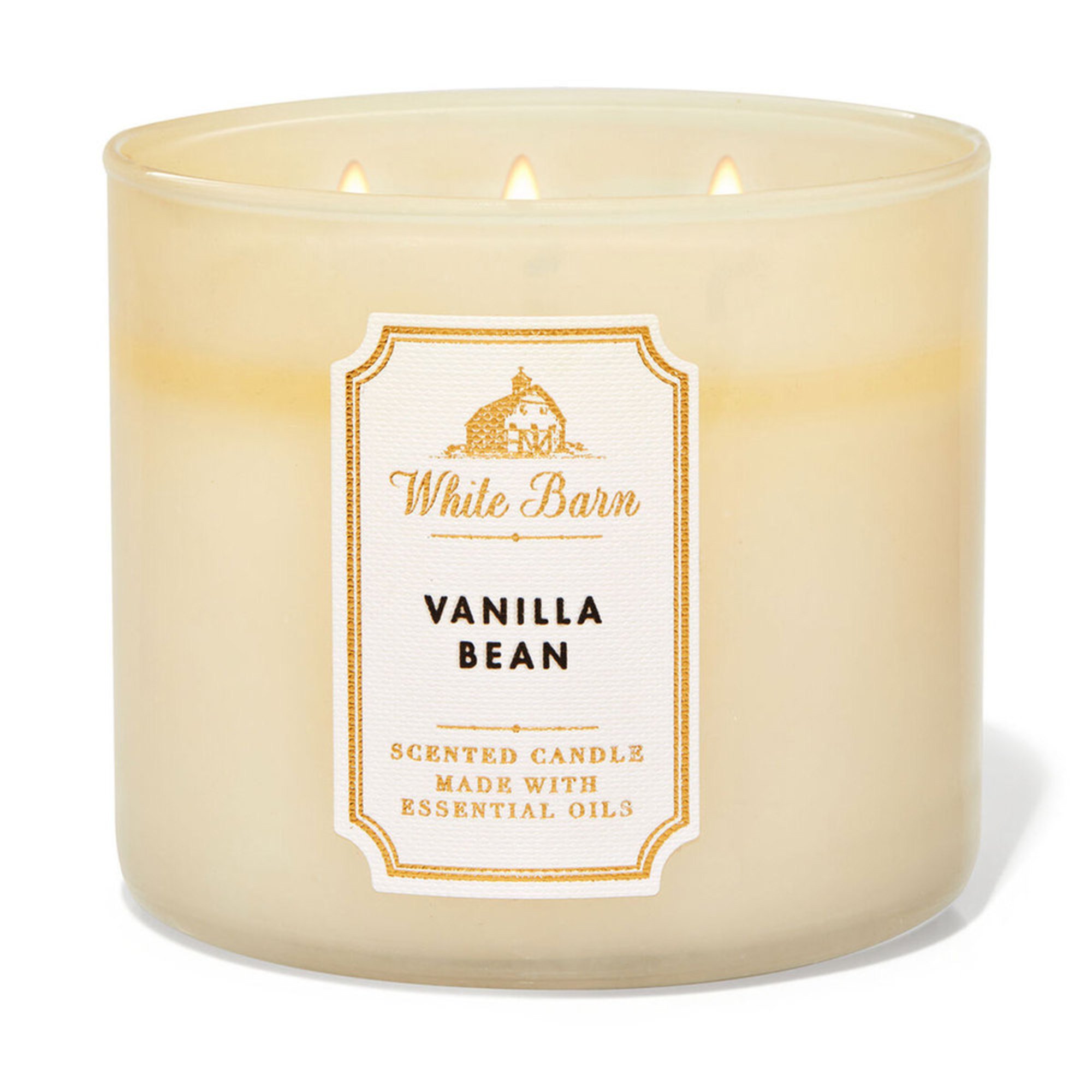 White Barn Vanilla Bean 3wick Candle Scented Candles Beauty