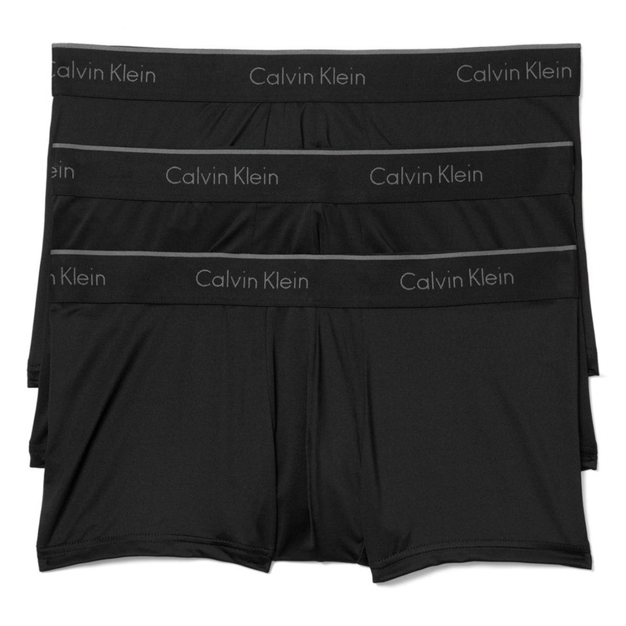 Calvin Klein Men's Microfiber Stretch Trunks, 3 Pack Men's Underwear