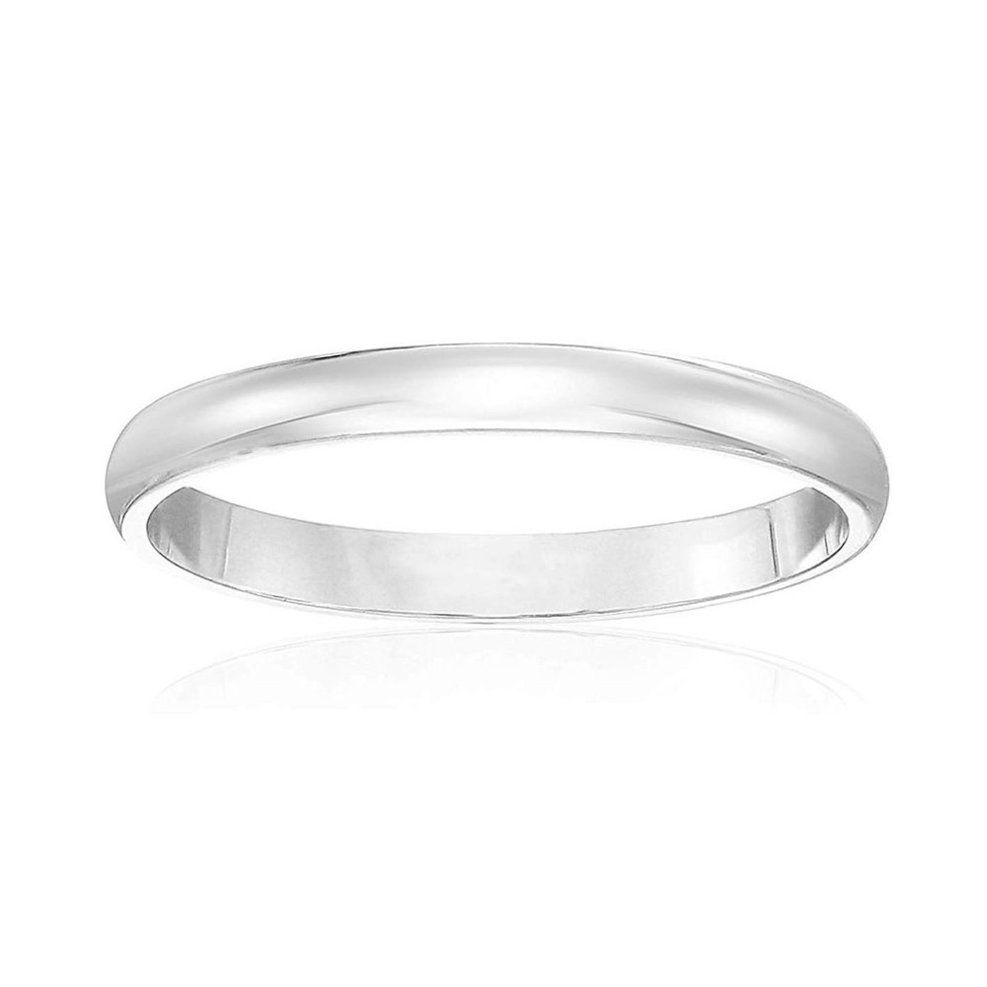 14k White Plain Band, 2mm Wedding Bands Accessories Shop Your