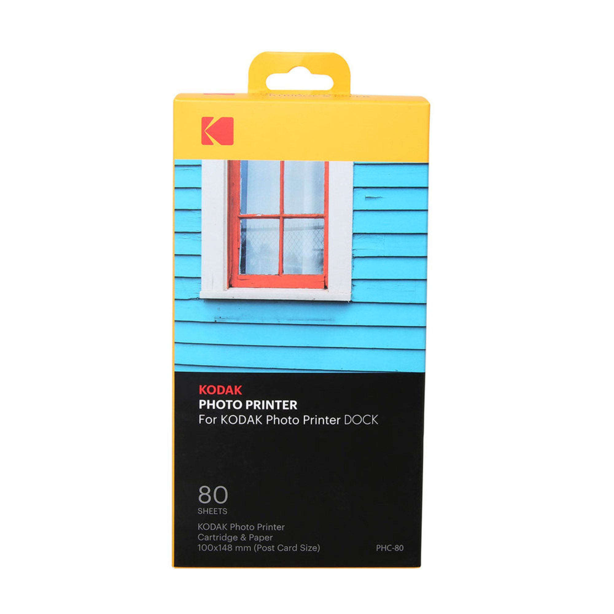 Kodak Photo Printer Dock Cartridge And Paper, 80 Sheets (kodphc80) Photo Printers
