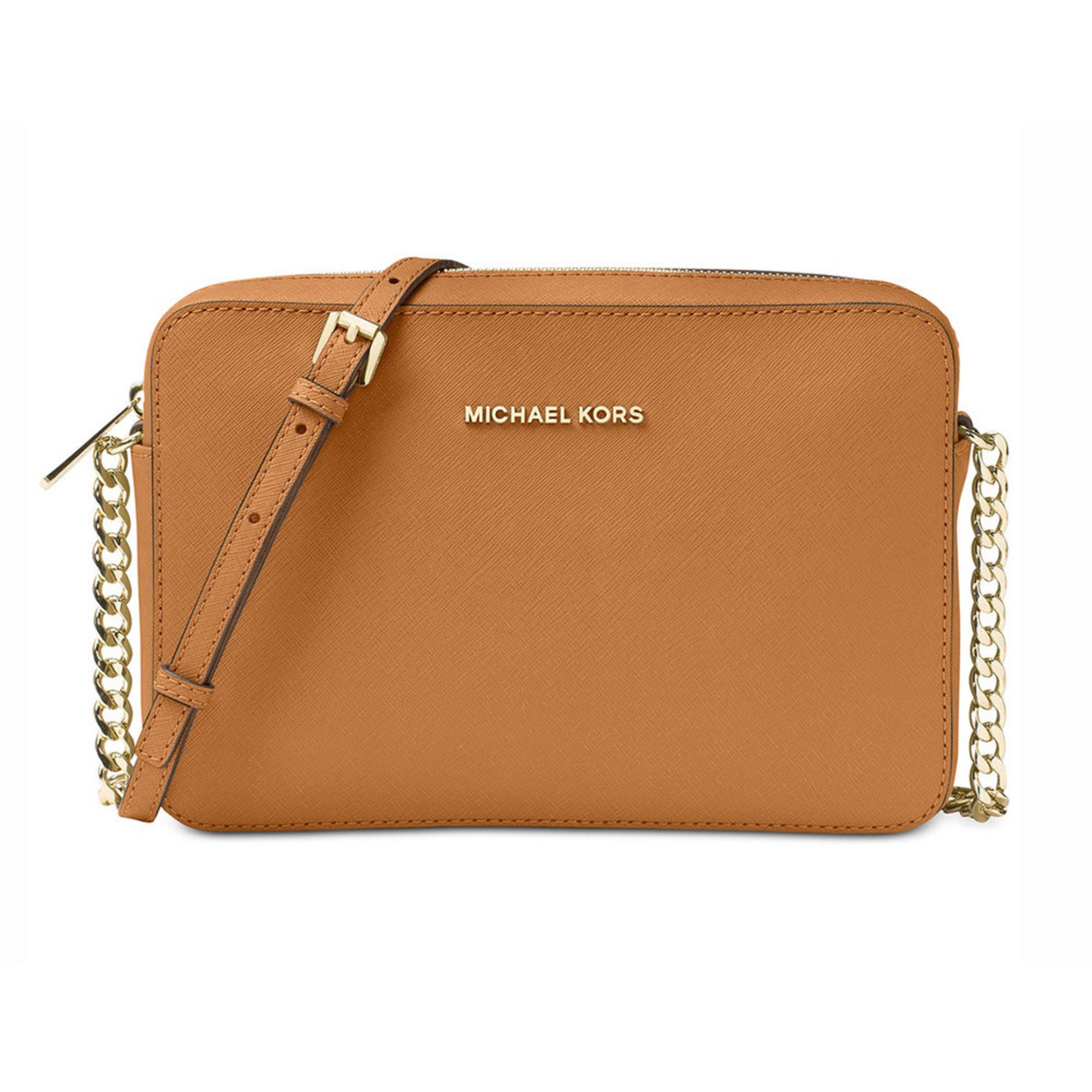 Michael Kors Jet Set Travel Large East West Crossbody Saffiano Acorn
