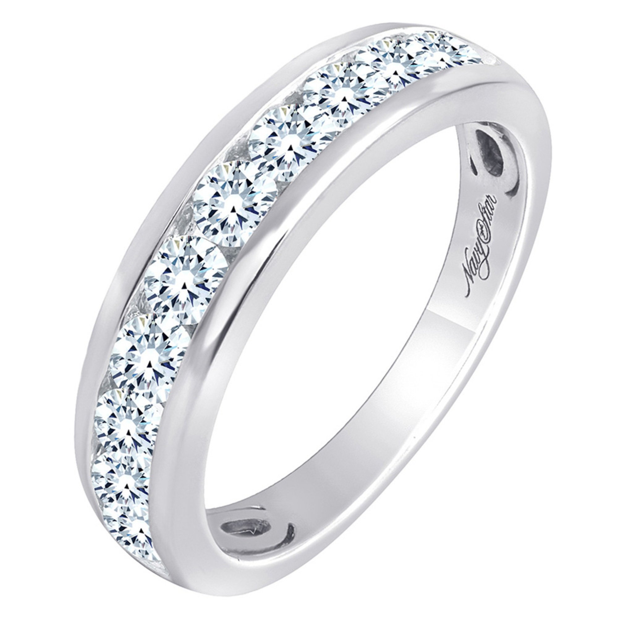 Navy Star 14k 1 Cttw 10 Stone Channel Set Diamond Band Diamond