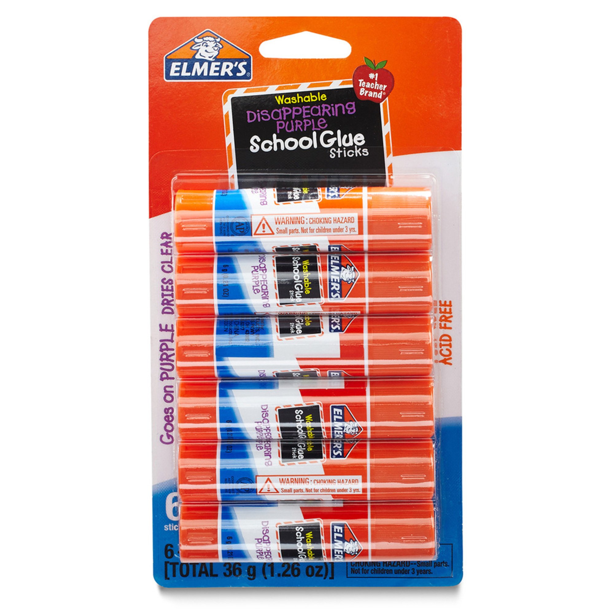 Elmer's 6pack School Glue Sticks Postits, Glue & Tape Office