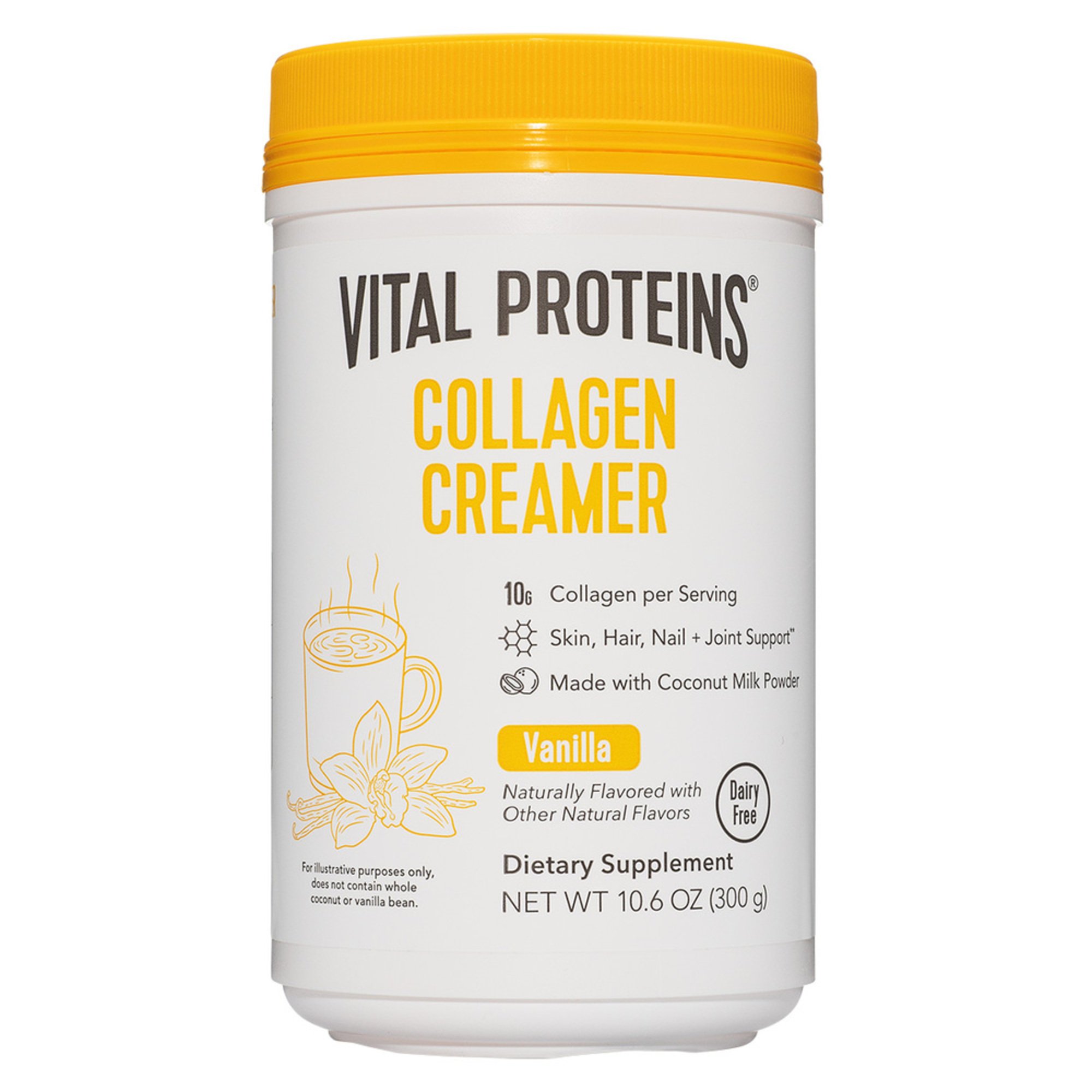 Vital Proteins Beauty Collagen Coffee Creamer Vanilla 10oz Protein