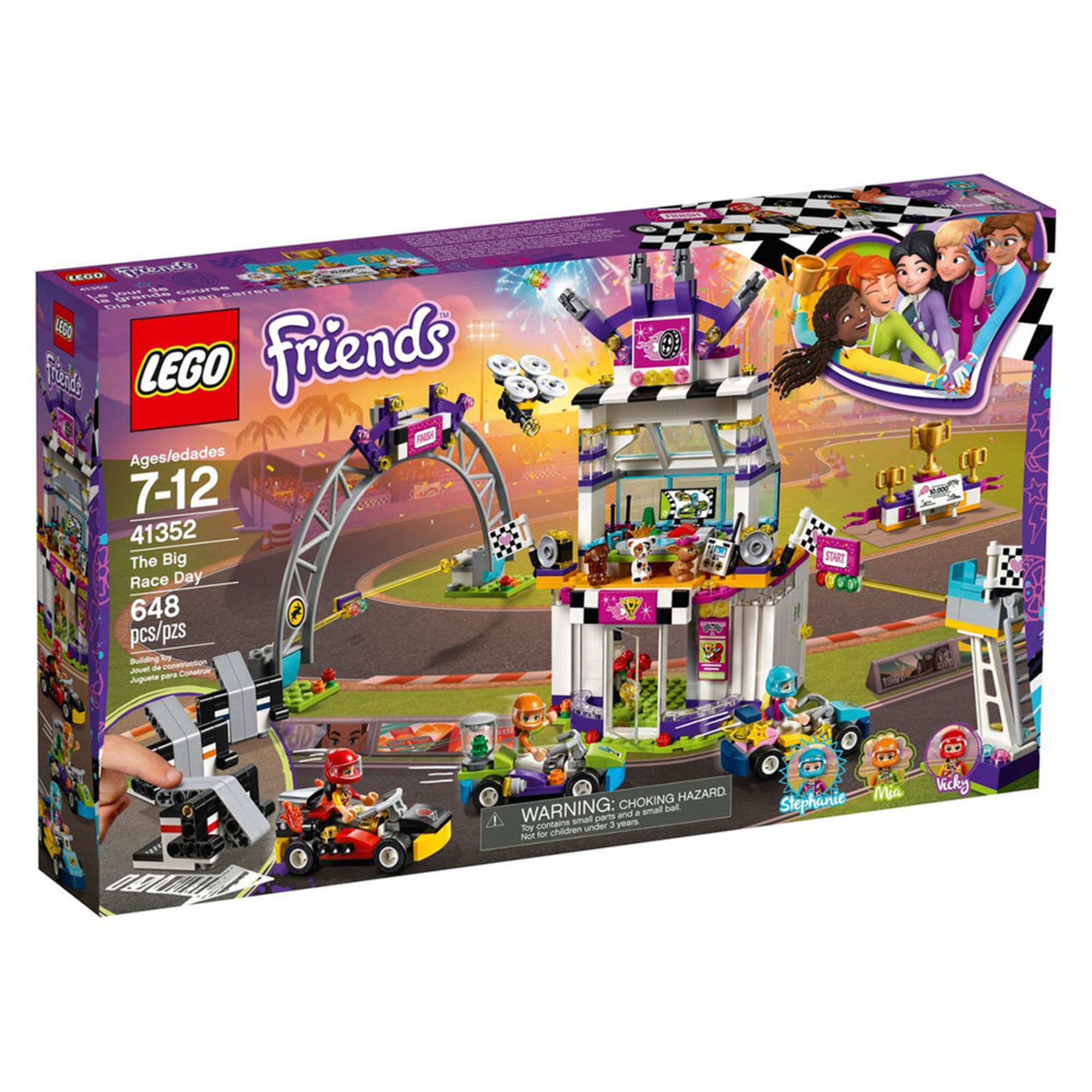 lego 41352 friends heartlake the big race day kart toy