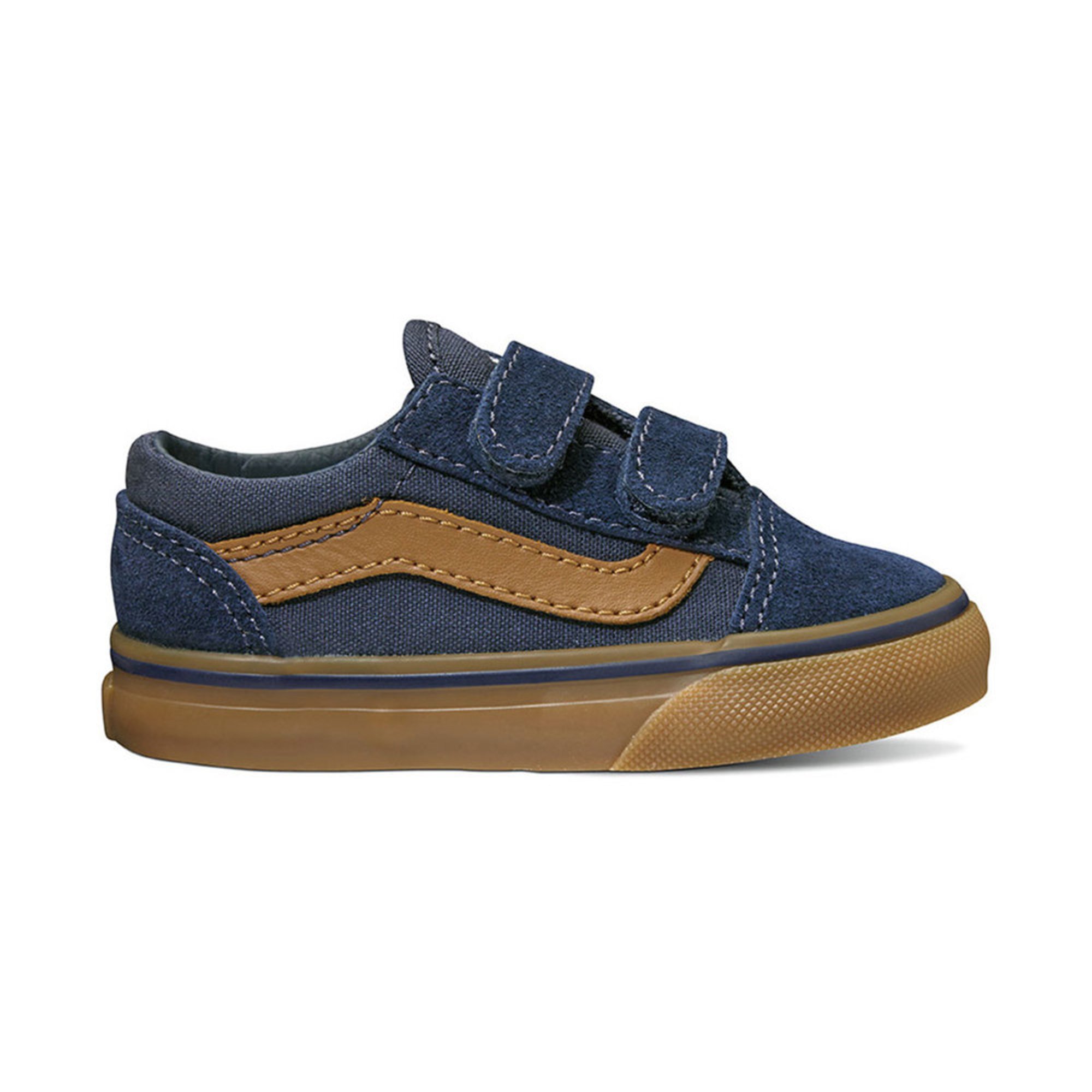 Vans Boys Old Skool Velcro Skate Shoe (infant/toddler) Toddler Shoes
