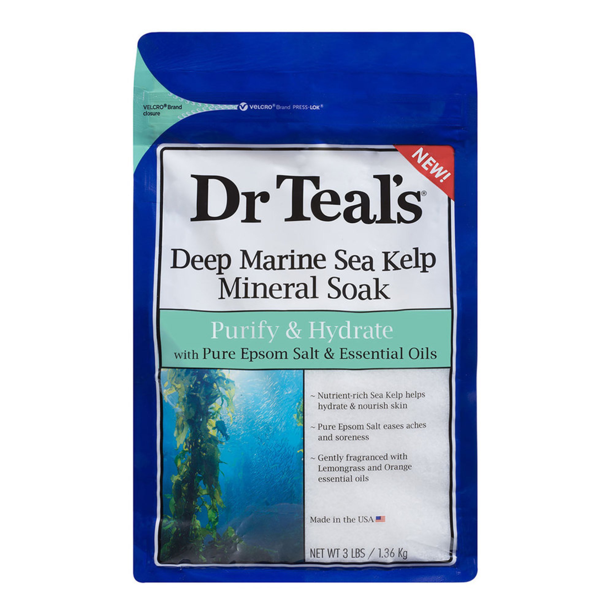 Dr. Teal's Purify & Hydrate Epsom Salt Soak With Deep Marine Sea Kelp