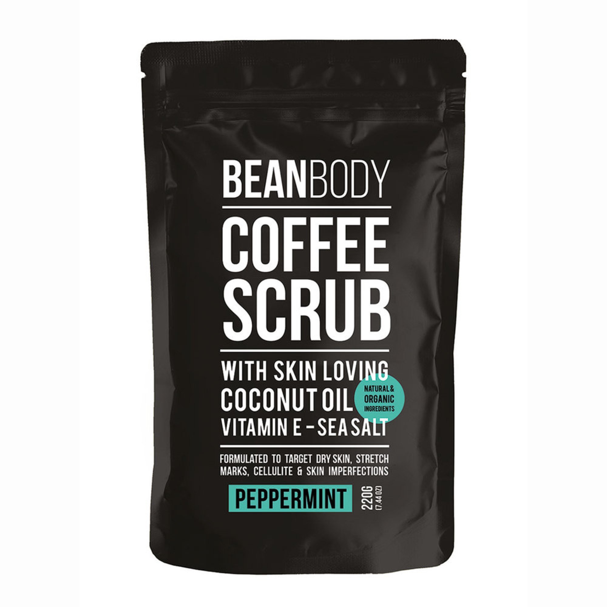 Bean Body Peppermint Coffee Scrub 220g Body Scrubs & Exfoliants