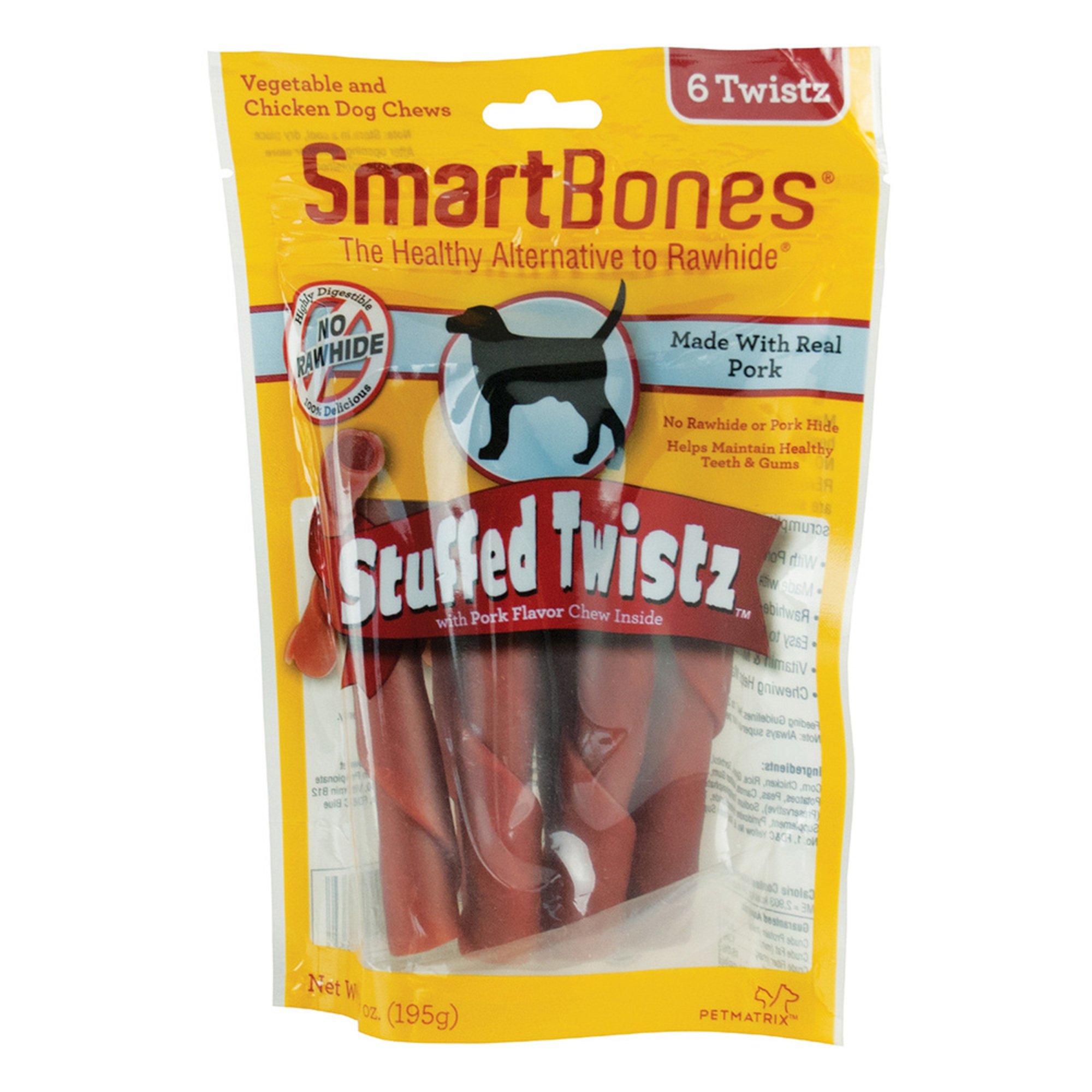 Smartbones Stuffed Twist Pork Chew For Dogs Dog Rawhides & Chews Pet Shop Your Navy