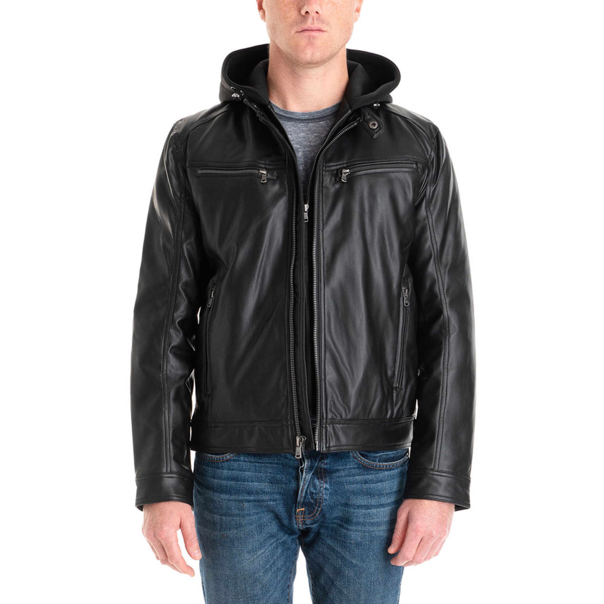 Michel Kors Men S Hunter Moto Jacket Casual Dress