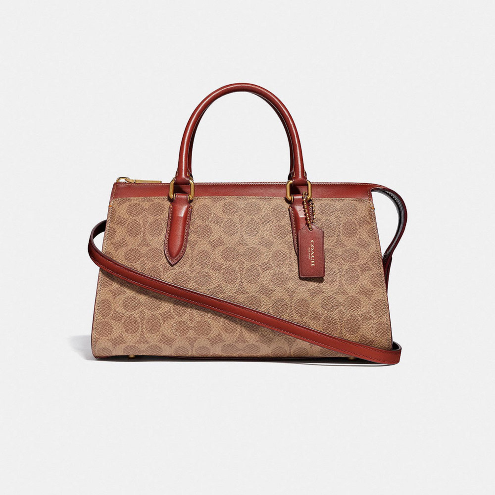 COACH. Coach Coated Canvas Signature Bond Bag