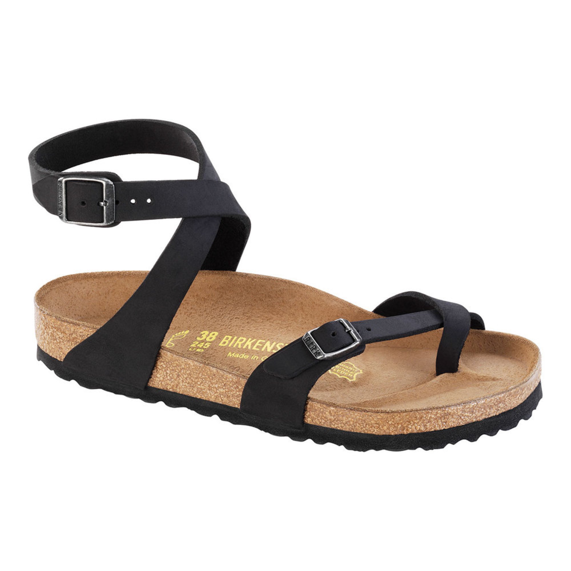women's gizeh big buckle sandals in cognac