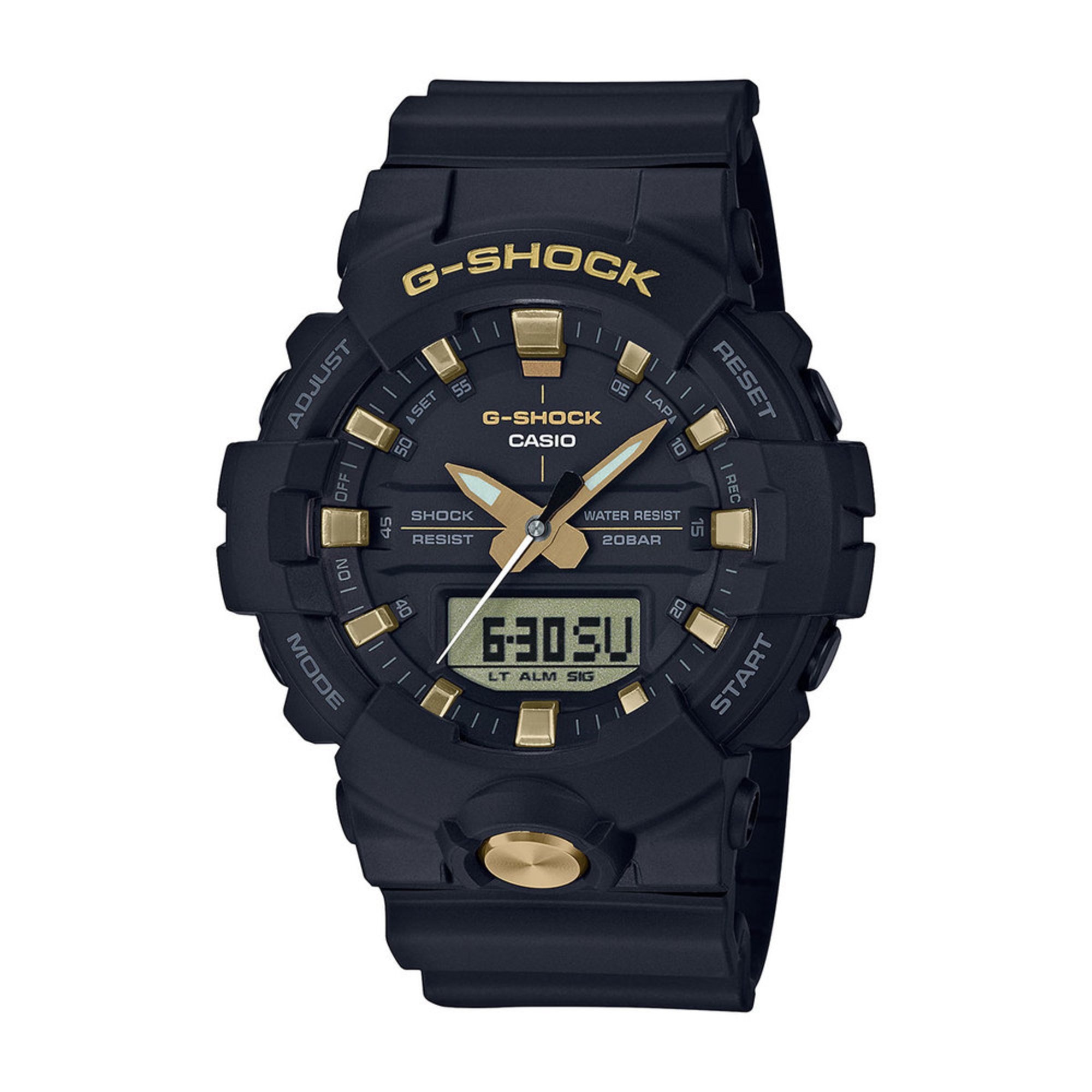g shock black and gold mens watch