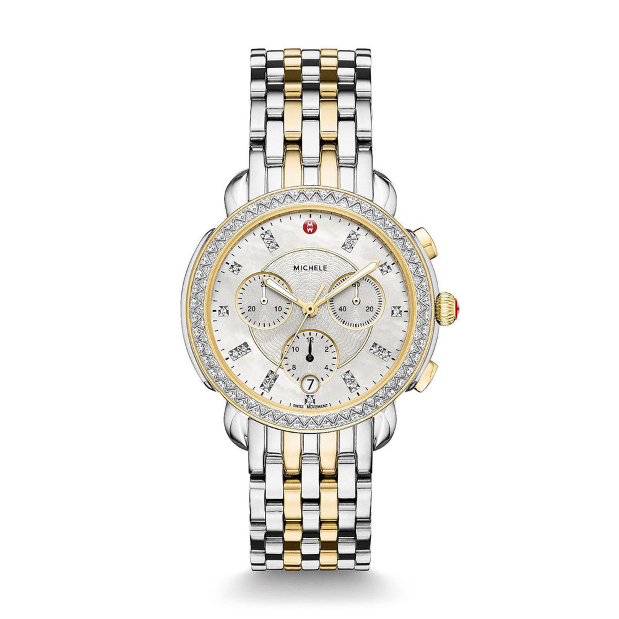 Michele Women's Sidney Two-tone Diamond Watch, 38mm | Women's Watches ...