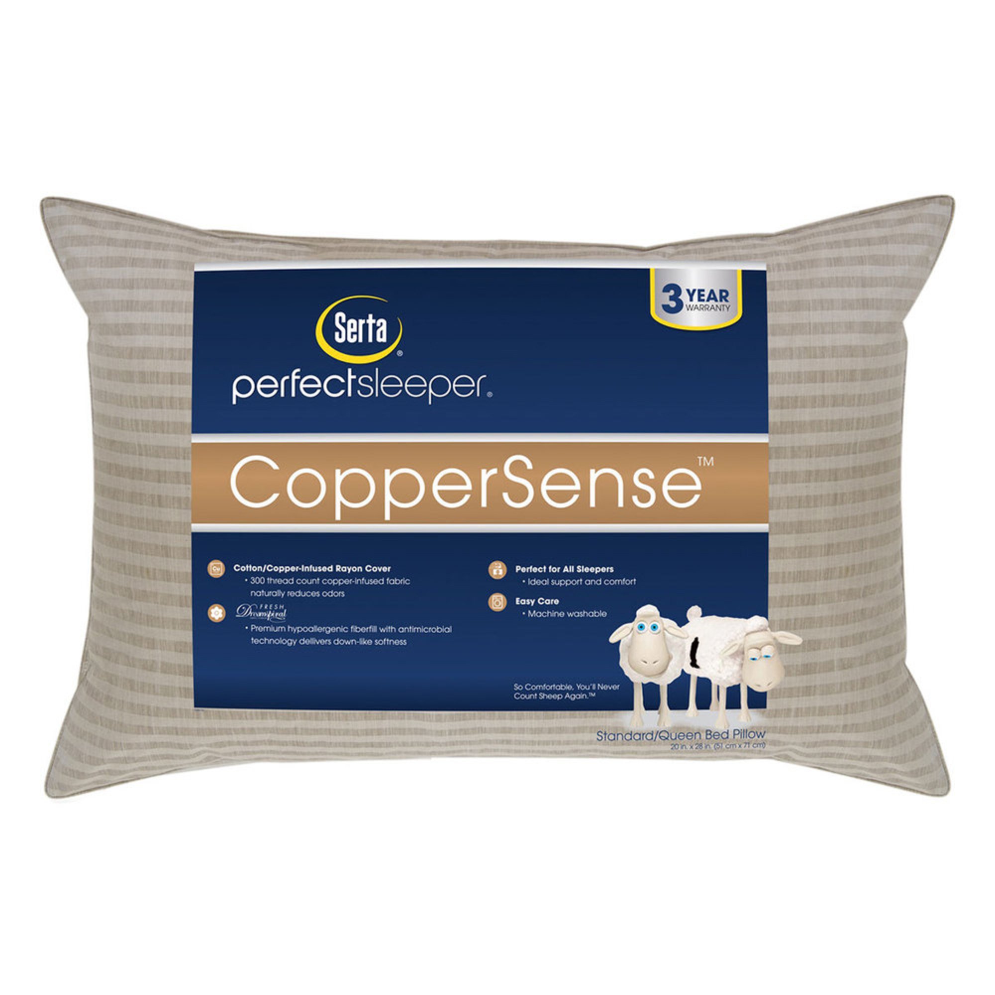 are serta pillows machine washable