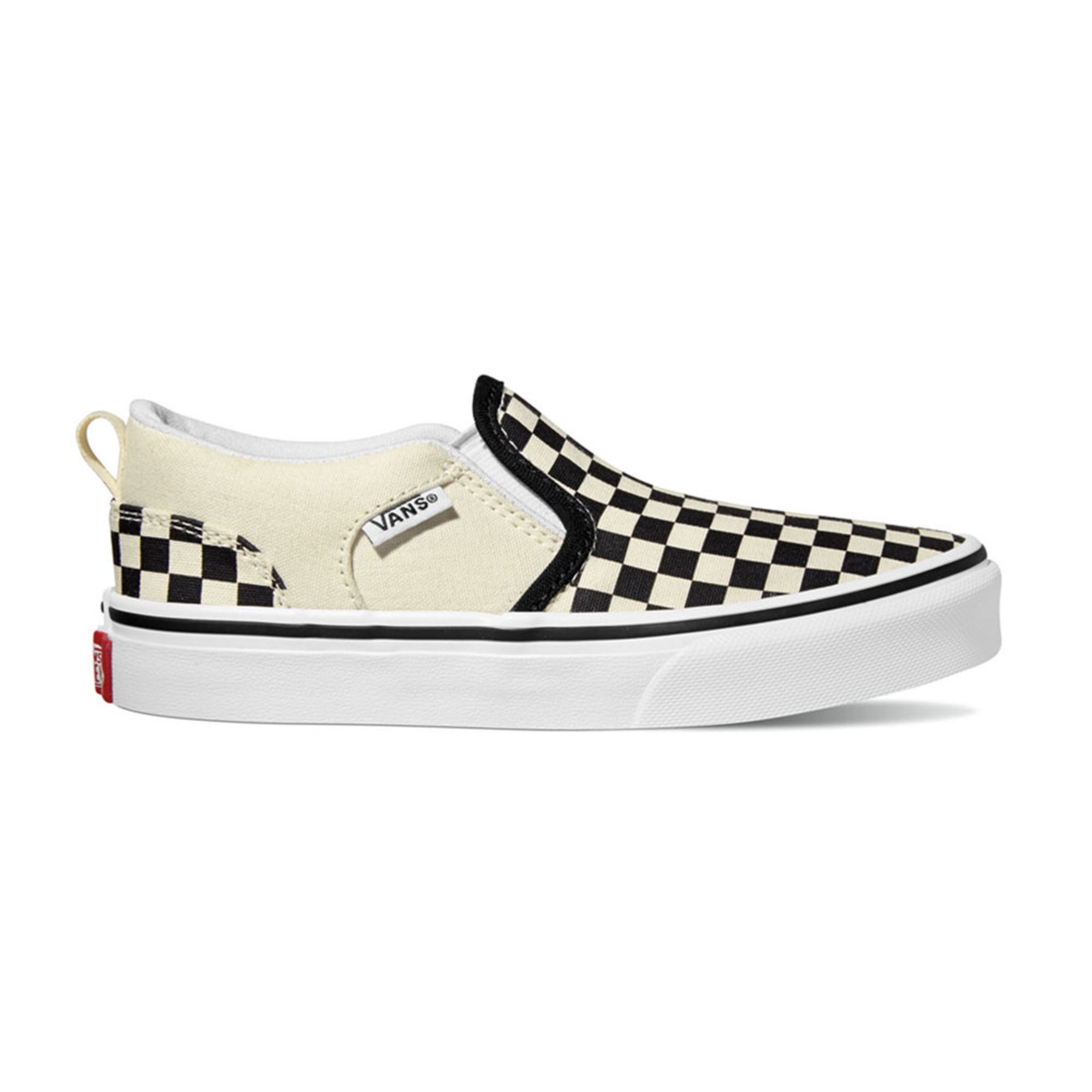 slip on vans asher checkers