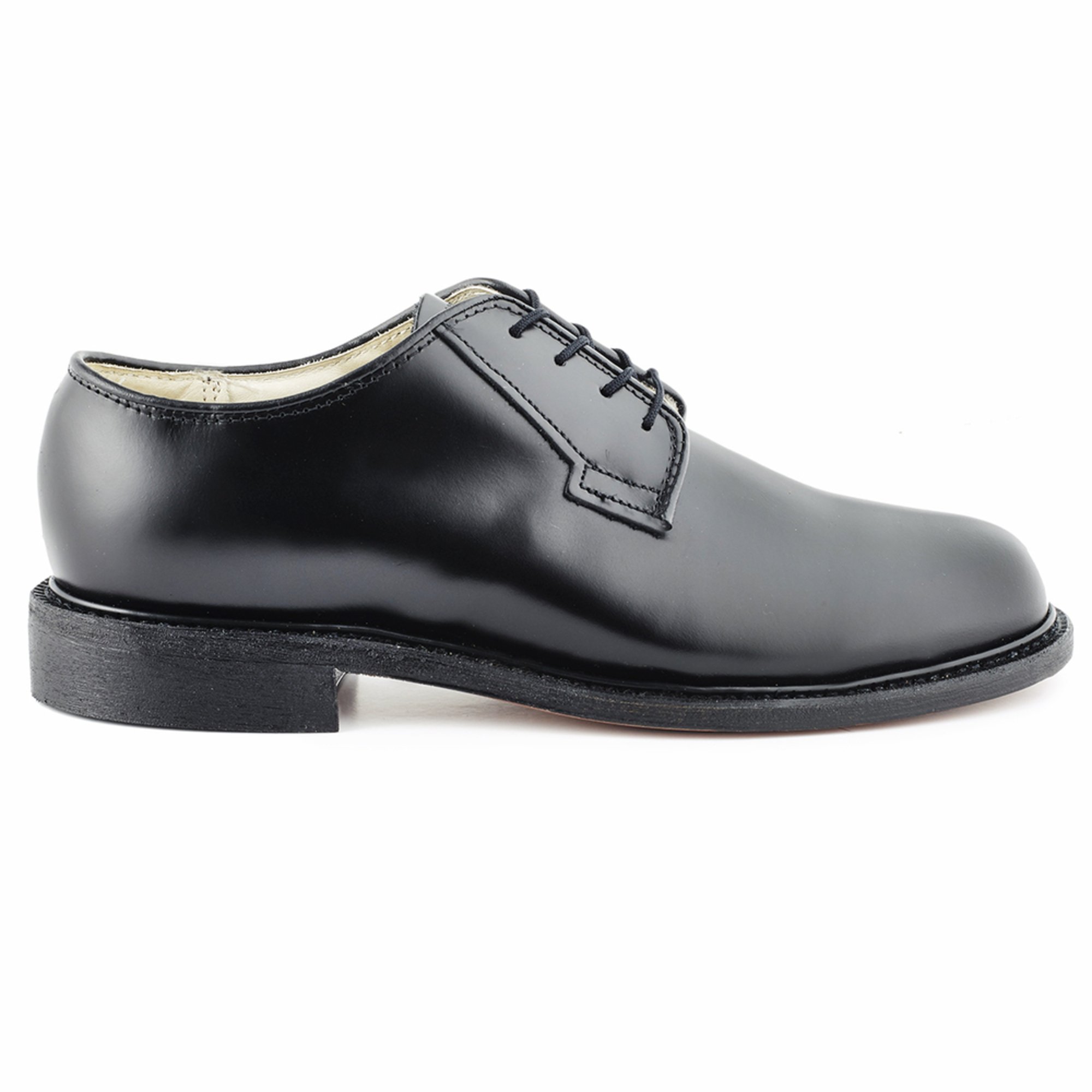 black leather oxford