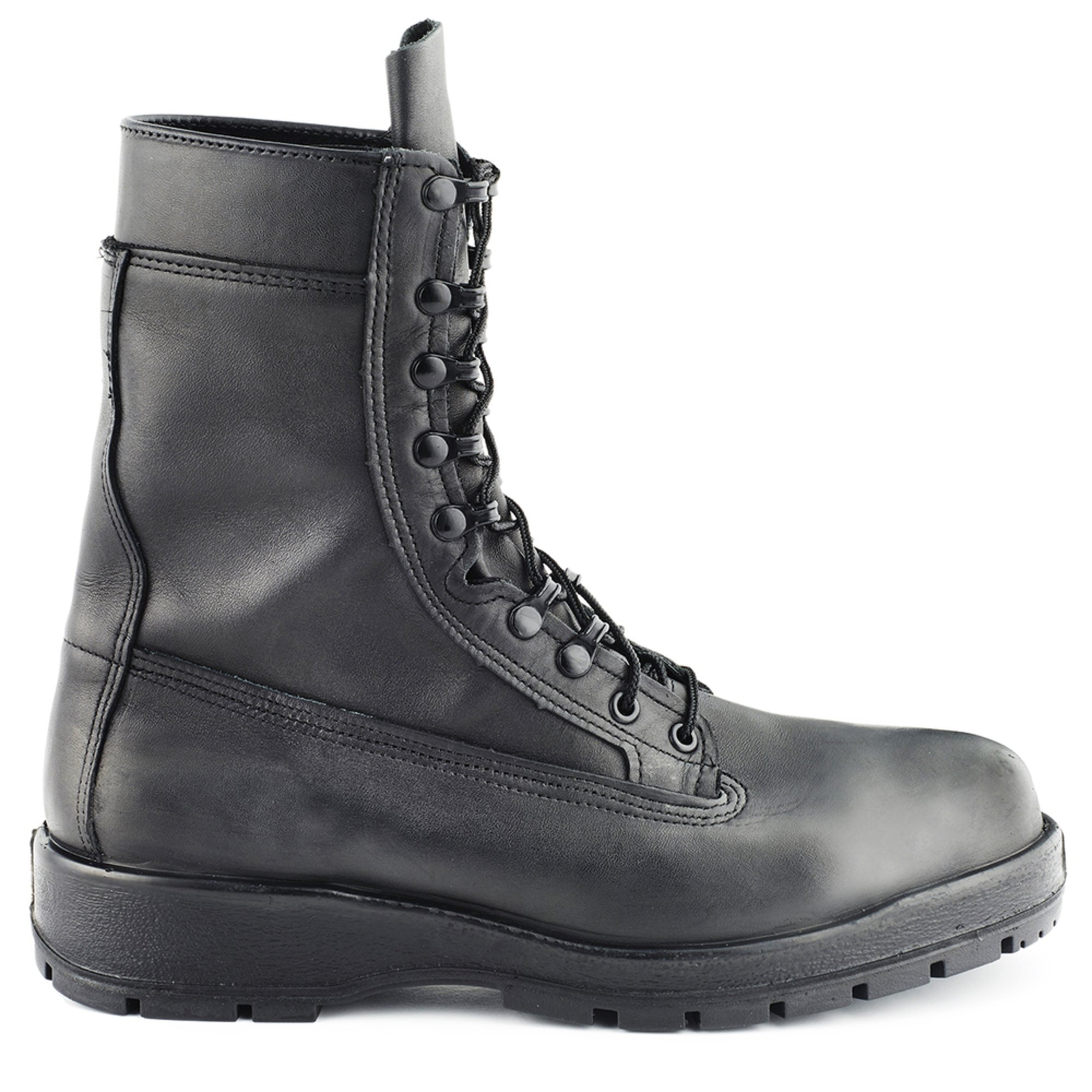 black steel toe boots military