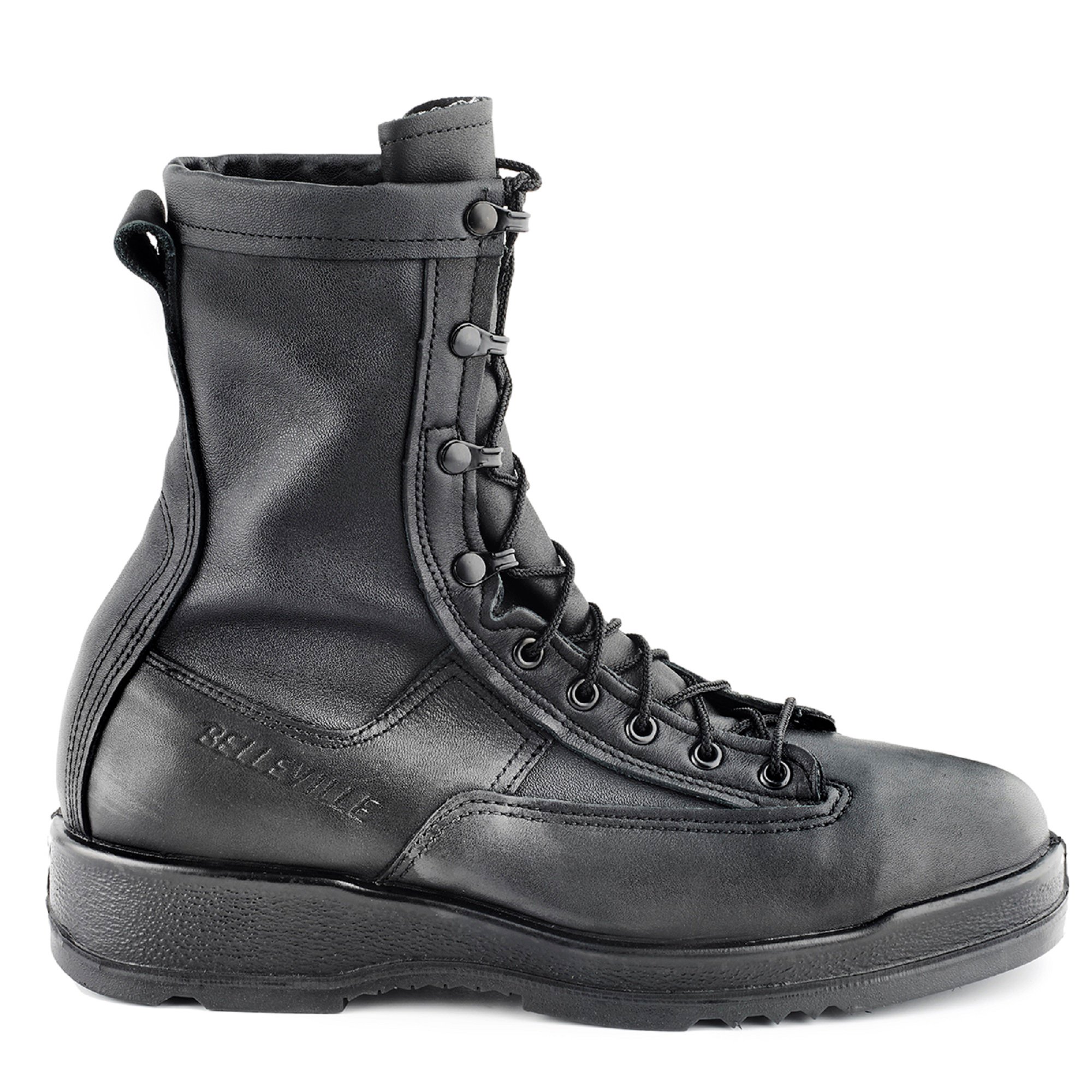 cheap black steel toe boots