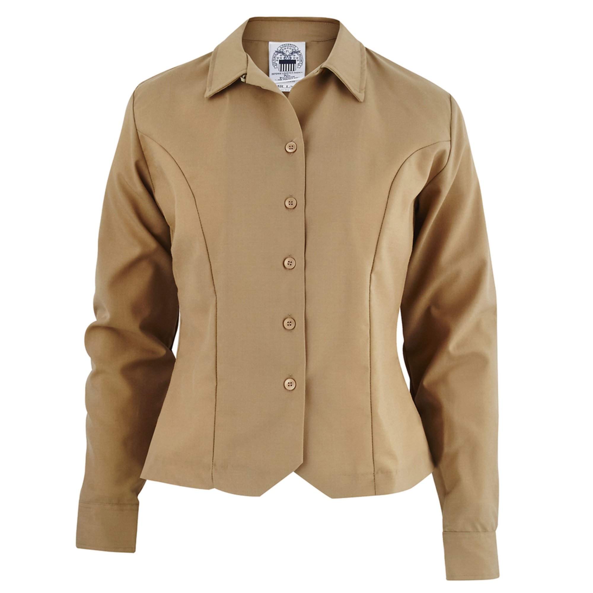 Womens Khaki Long Sleeve Western Shirt 42963 main image 0