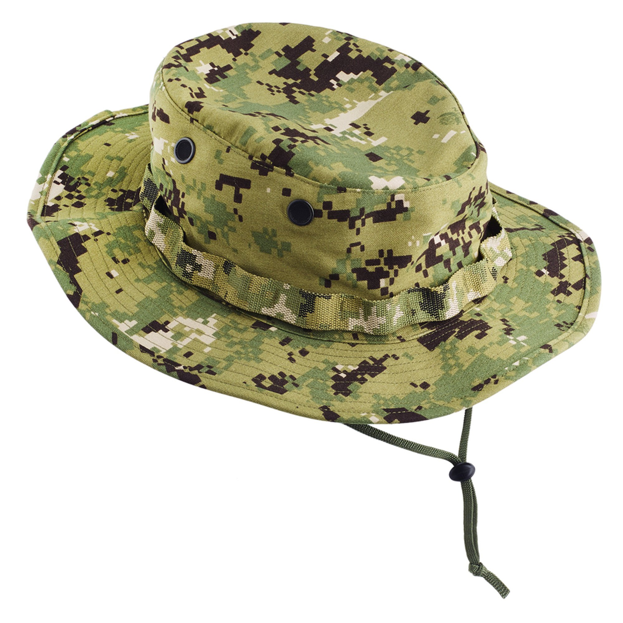 navy camo bucket hat