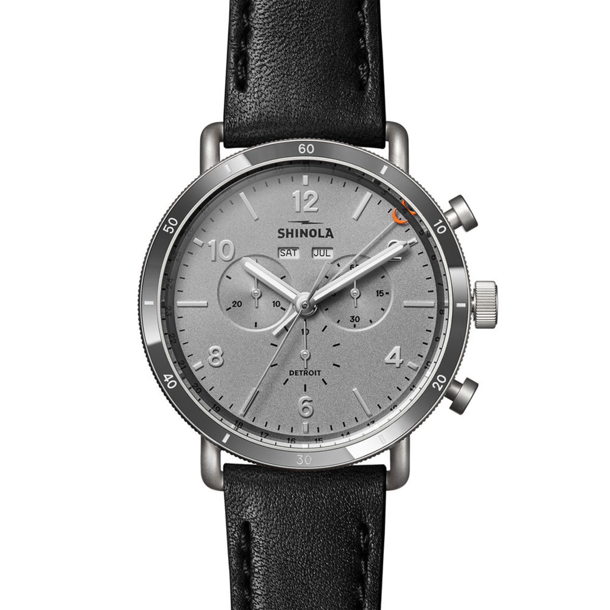 shinola men's canfield's black dial watch