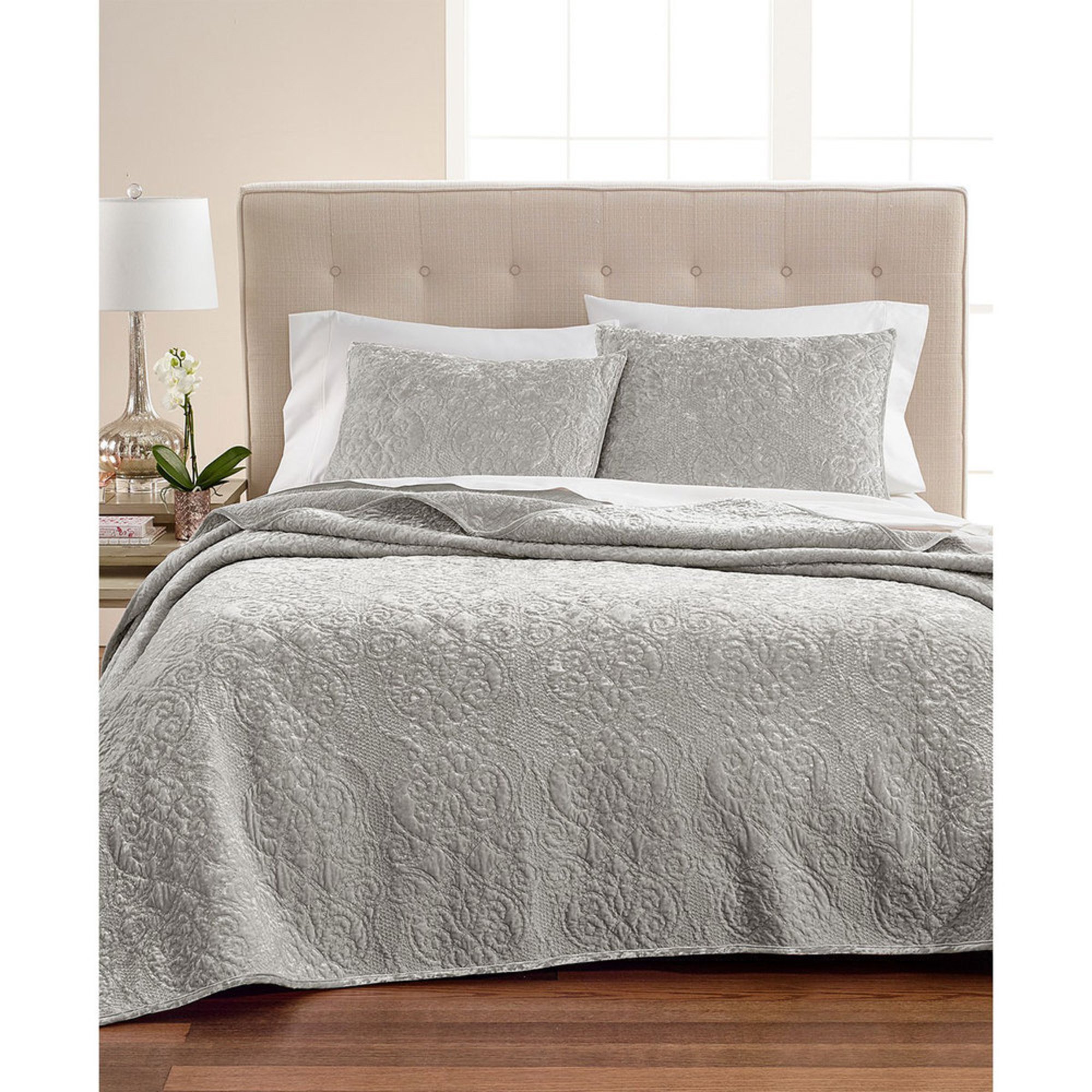 Martha Stewart Collection Velvet Flourish Reversible Pillow Sham Comforter Sets & Coordinating