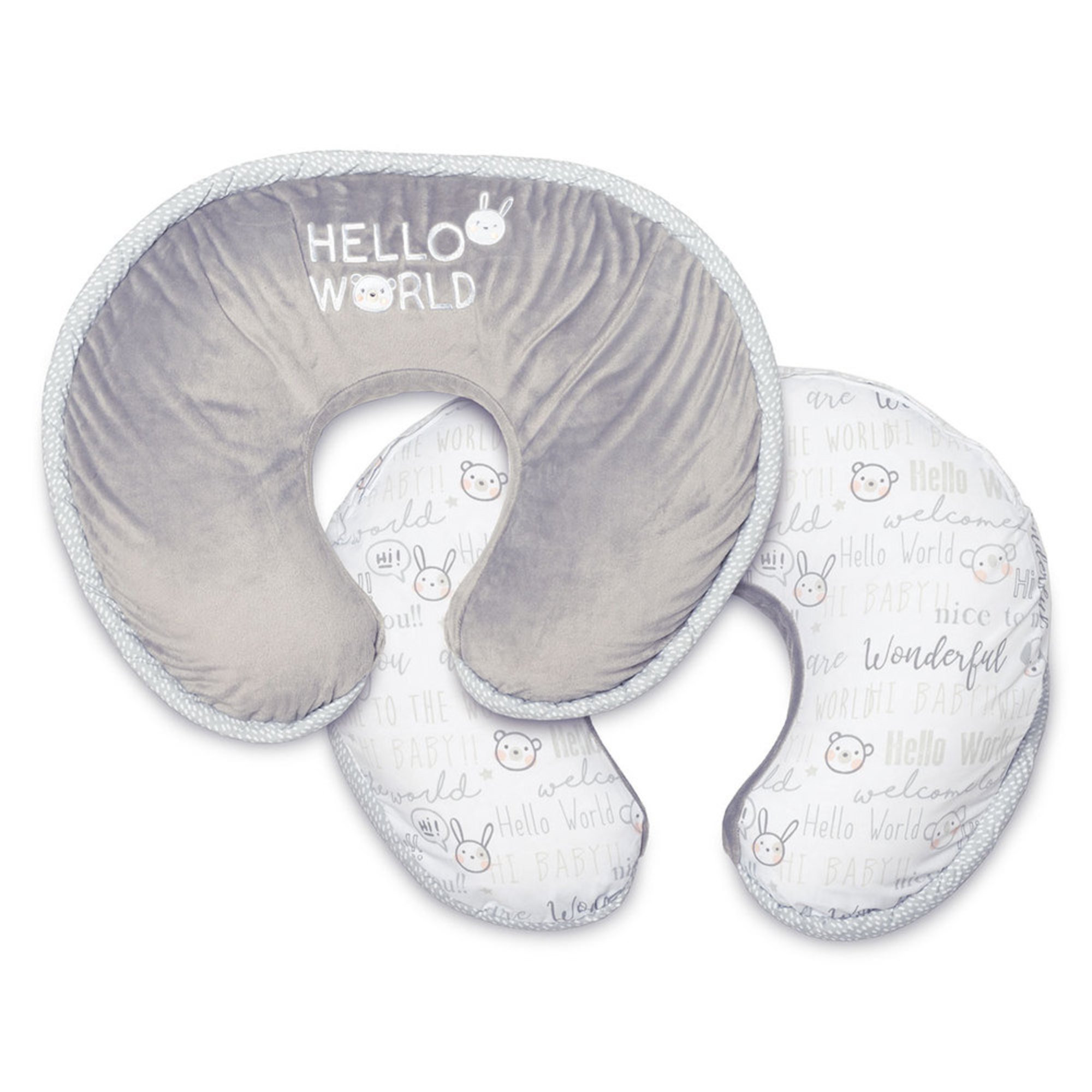 Boppy Luxe Slipcover Pillow, Hello 