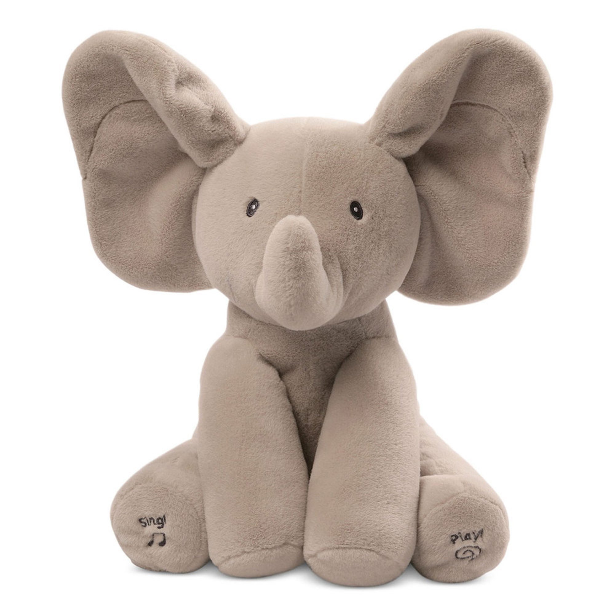 flappy animated plush elephant with music by gund