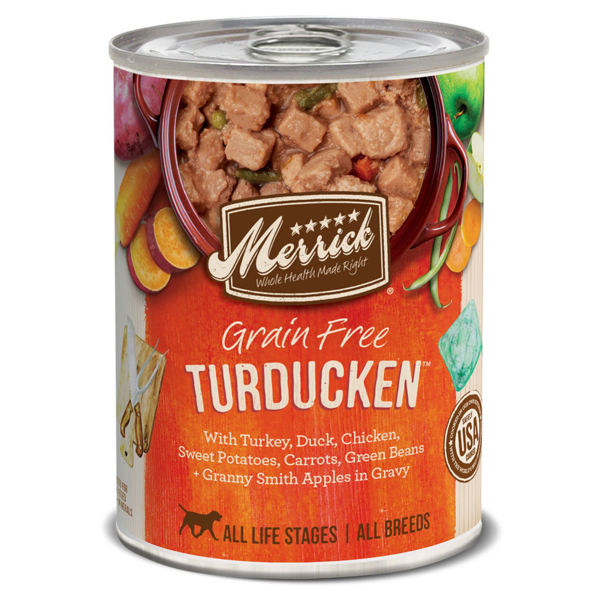 Merrick Classic 12.7 Oz.turducken Adult Wet Dog Food Dog