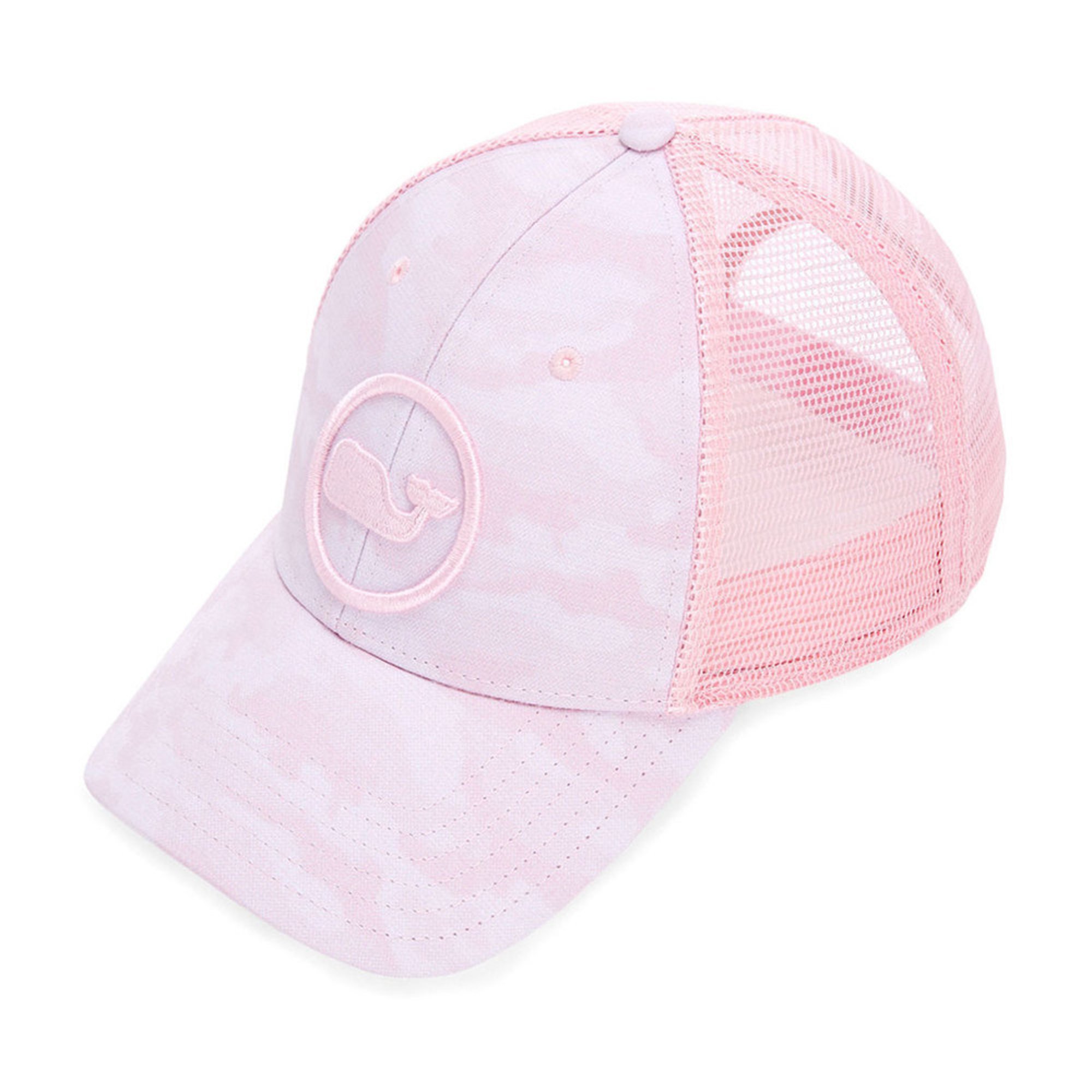Vineyard Vines Women's Pink Camo Trucker Hat Casual & Dress Hats