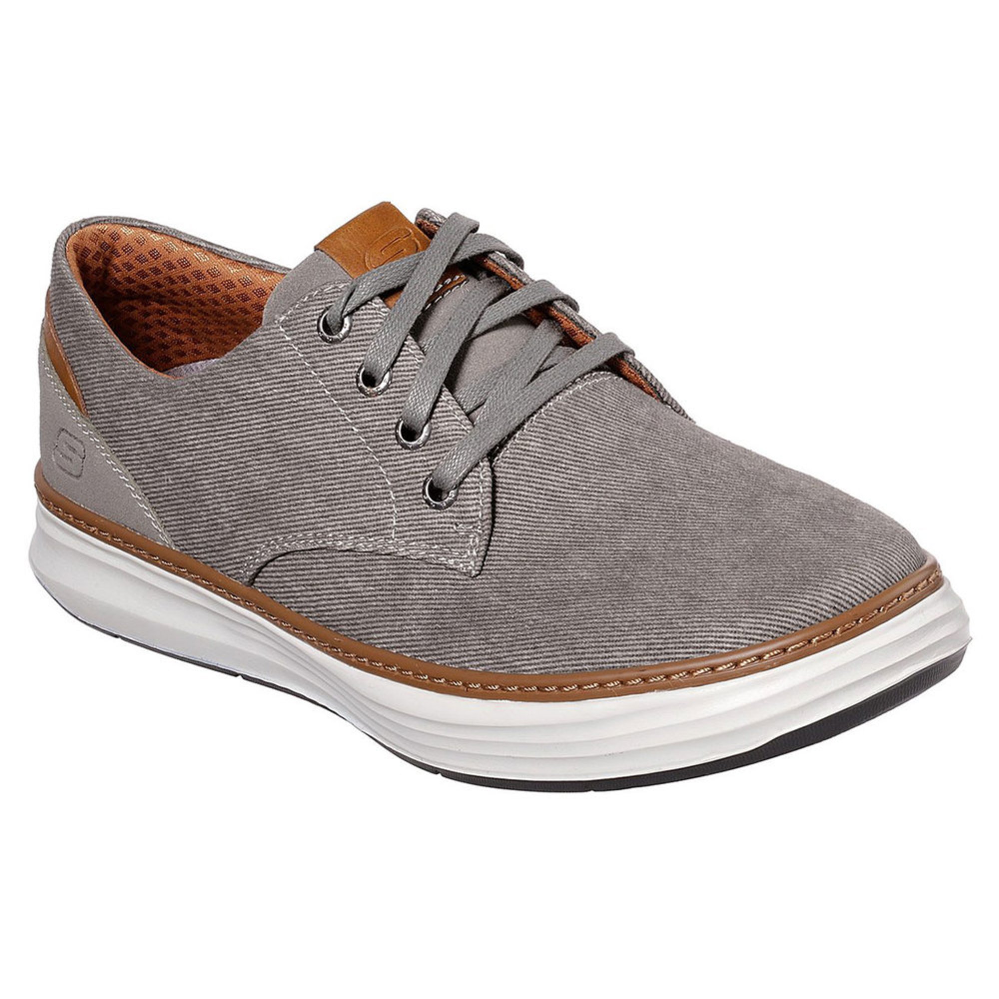 skechers men's slip on canvas shoes