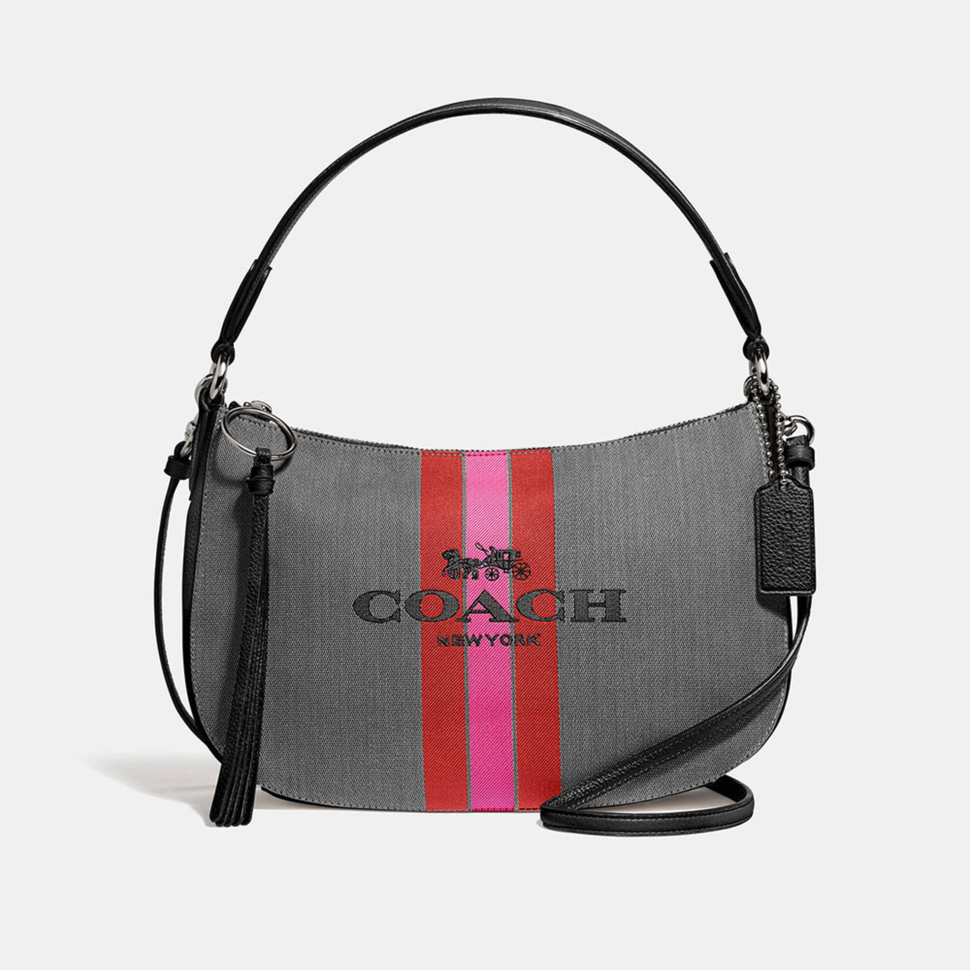 Coach Horse And Carriage Jacquard Sutton Crossbody Crossbody