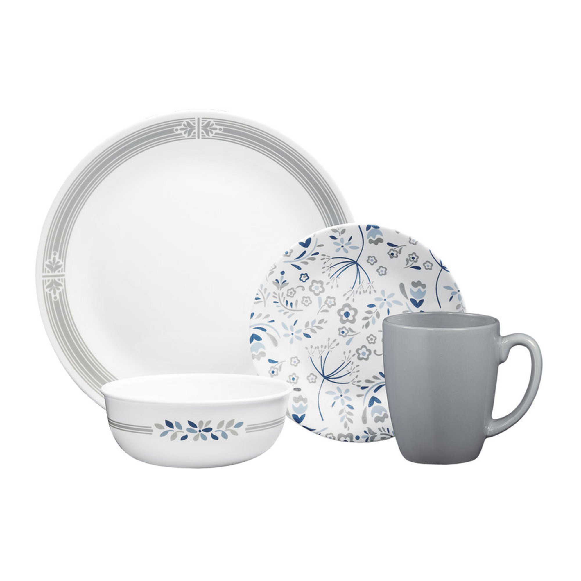 Corelle 16-piece Prairie Garden Gray Dinnerware Set | Dinnerware Sets | For The Home - Shop Your ...