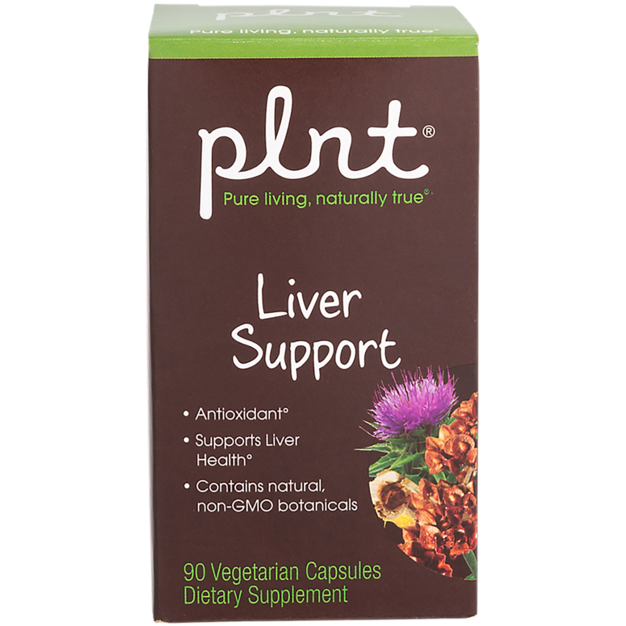 Plnt Liver Support 90 Vegetarian Capsules Herbs & Minerals Fitness
